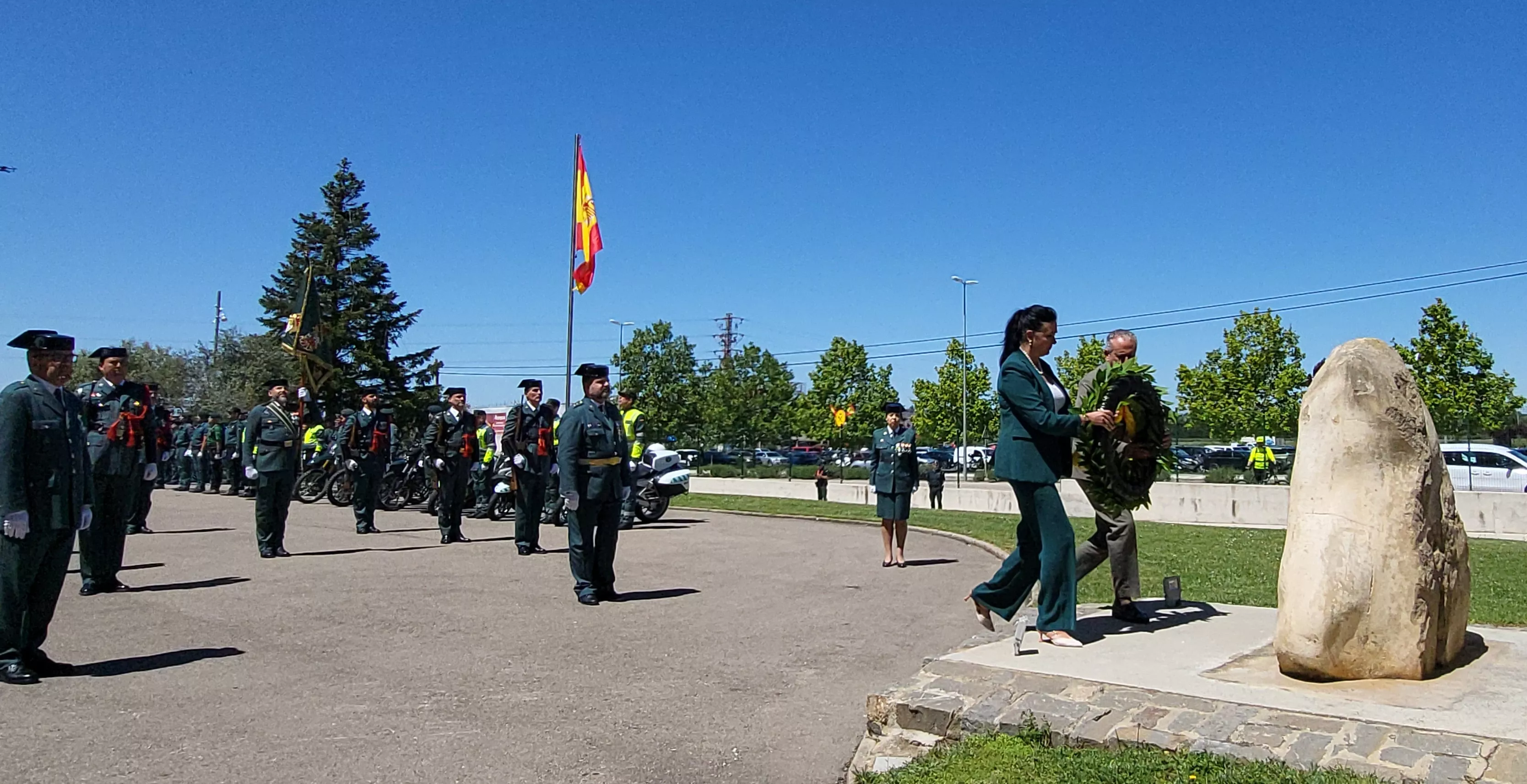 Celebración del 181 aniversario de la Guardia Civil en la Comandancia de Huesca. Foto Mercedes Manterola