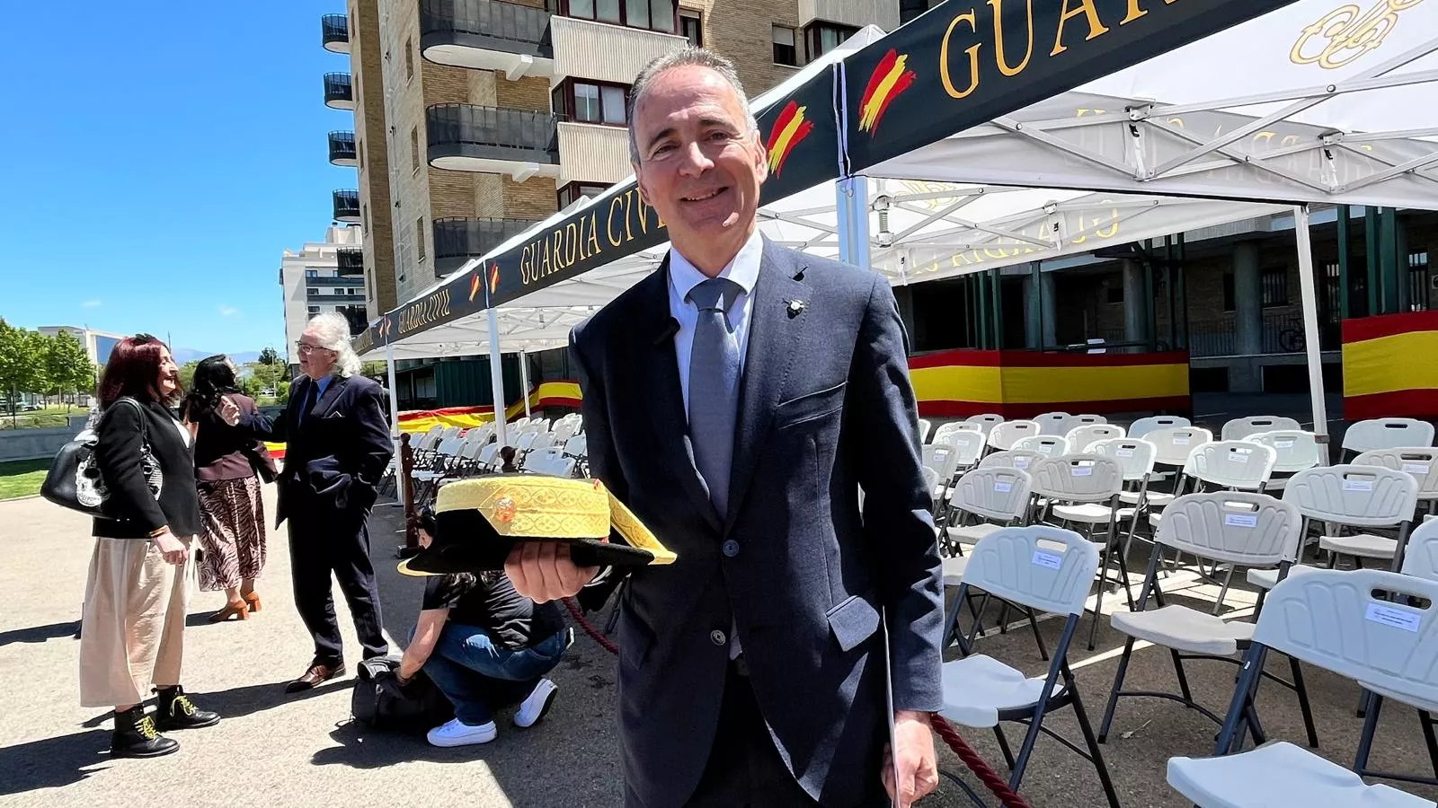 Celebración del 181 aniversario de la Guardia Civil en la Comandancia de Huesca. Foto Mercedes Manterola