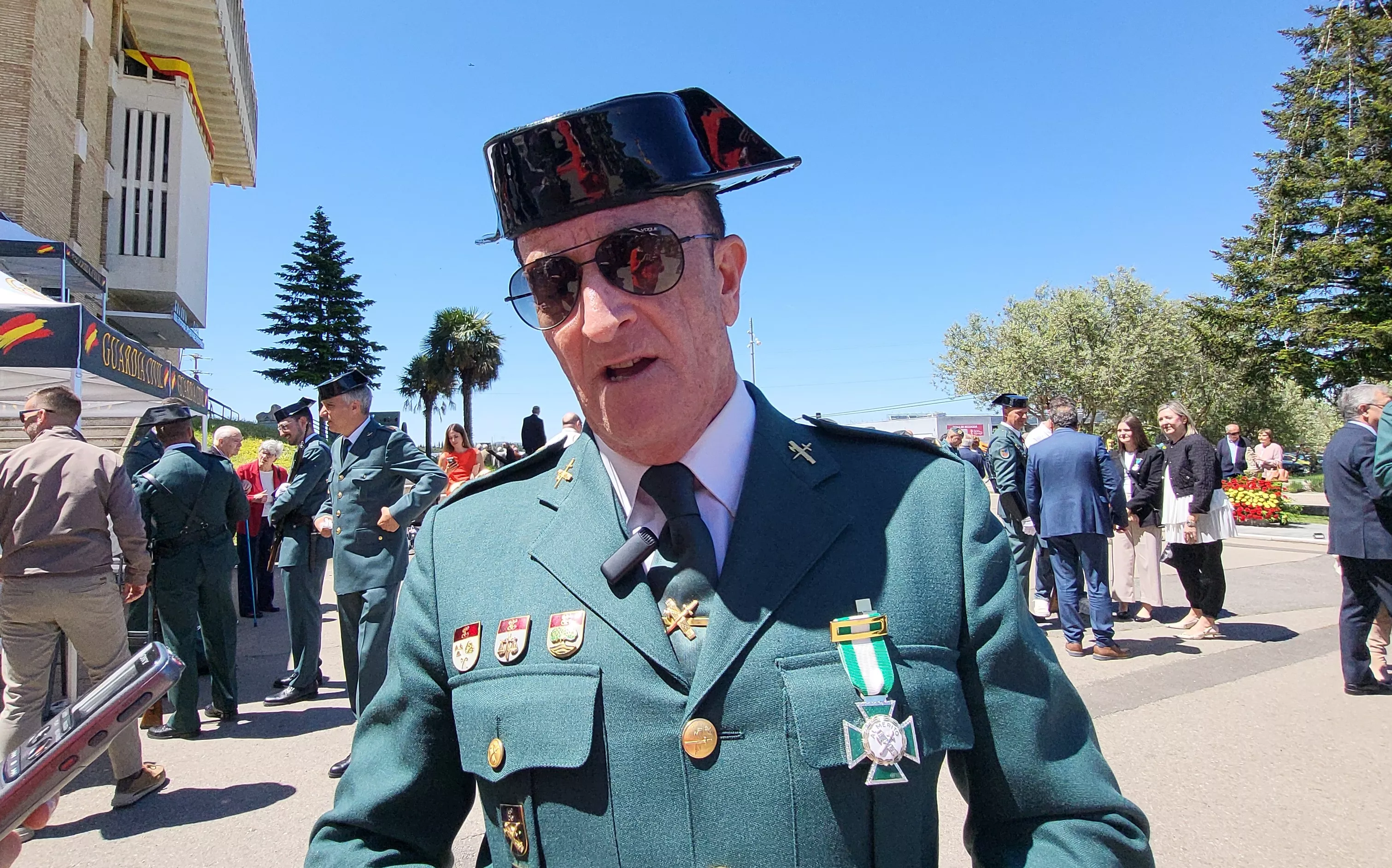Celebración del 181 aniversario de la Guardia Civil en la Comandancia de Huesca. Foto Mercedes Manterola