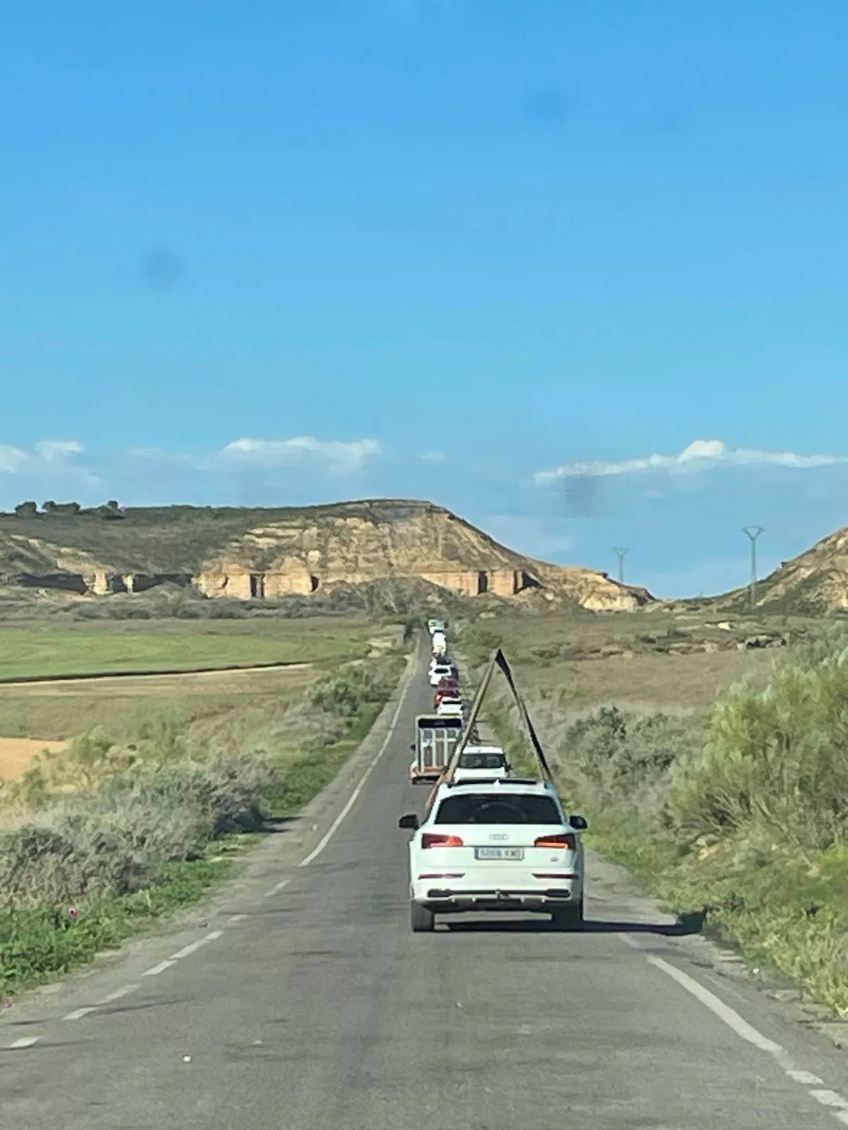 Corte de carretera Albalate de Cinca-Esplús
