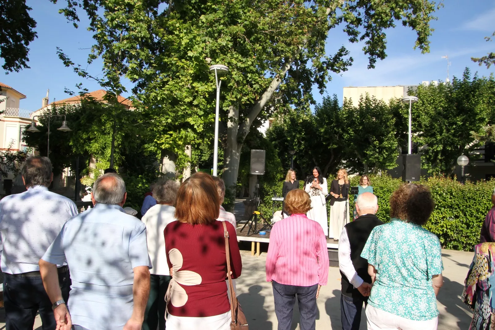 Sácame a Bailar versión verano en el Parque de Huesca. Foto Carlos Neofato