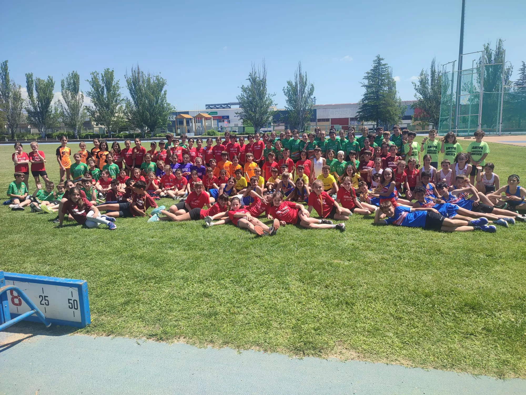 Campeonato Intercomarcal Atletismo Sub 12. Foto de familia.