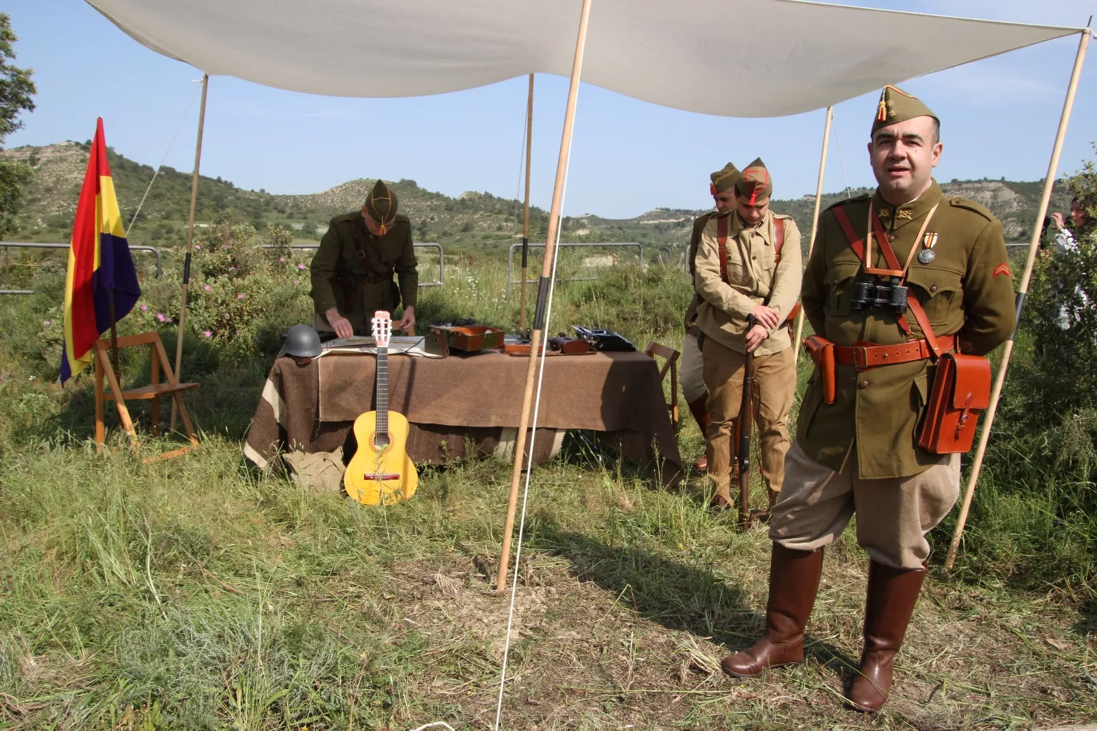 VII edición de la Trinchera Viviente en Alcubierre. Foto Carlos Neofato