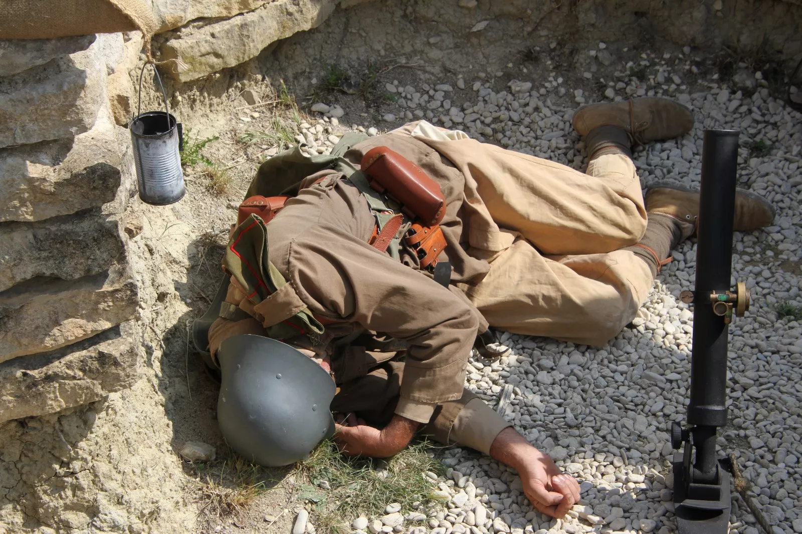 VII edición de la Trinchera Viviente en Alcubierre. Foto Carlos Neofato