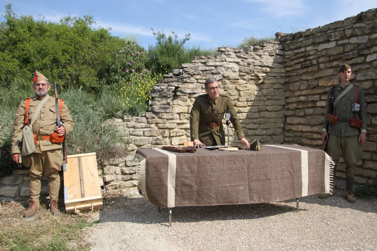 VII edición de la Trinchera Viviente en Alcubierre. Foto Carlos Neofato