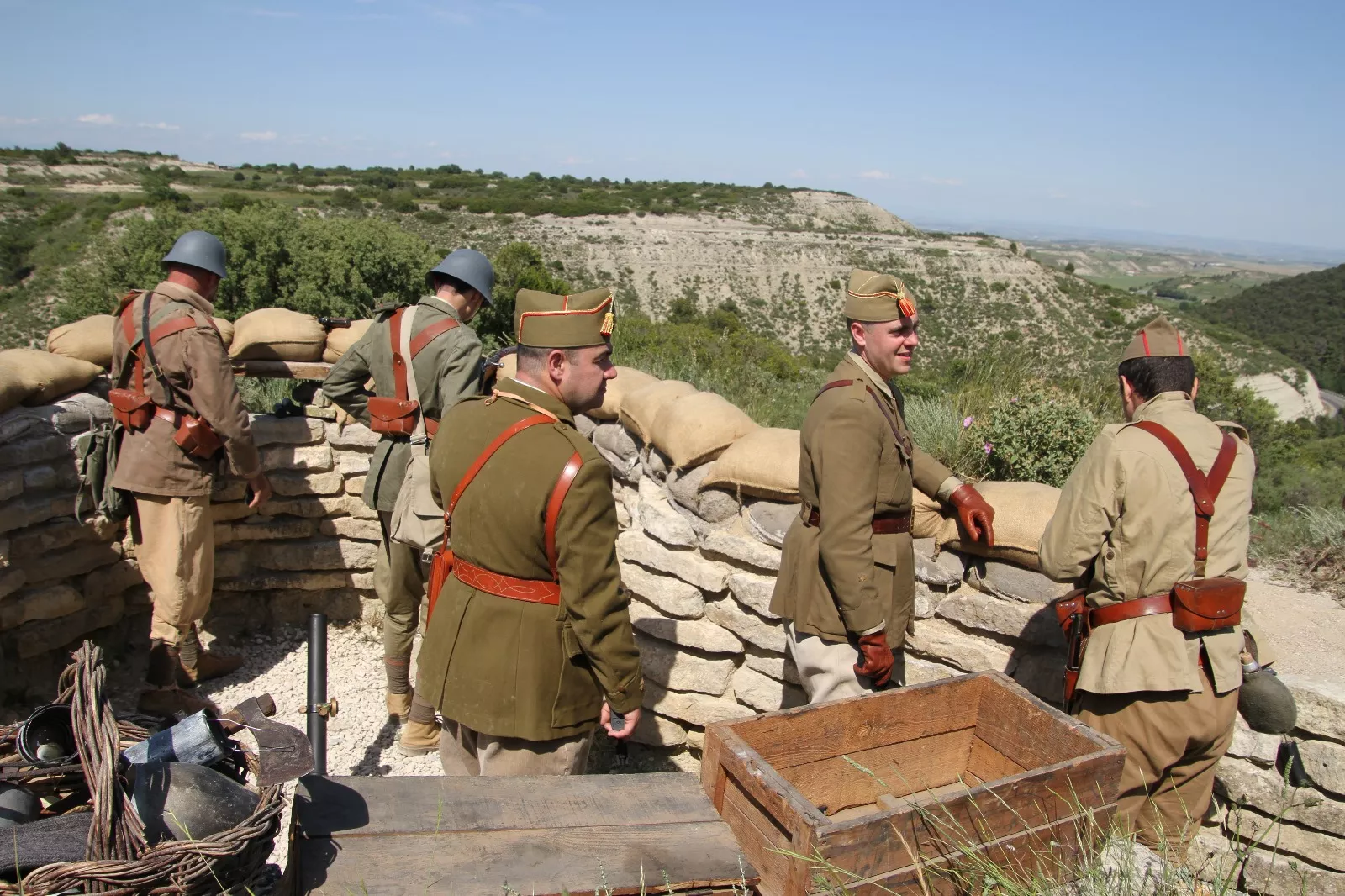 VII edición de la Trinchera Viviente en Alcubierre. Foto Carlos Neofato