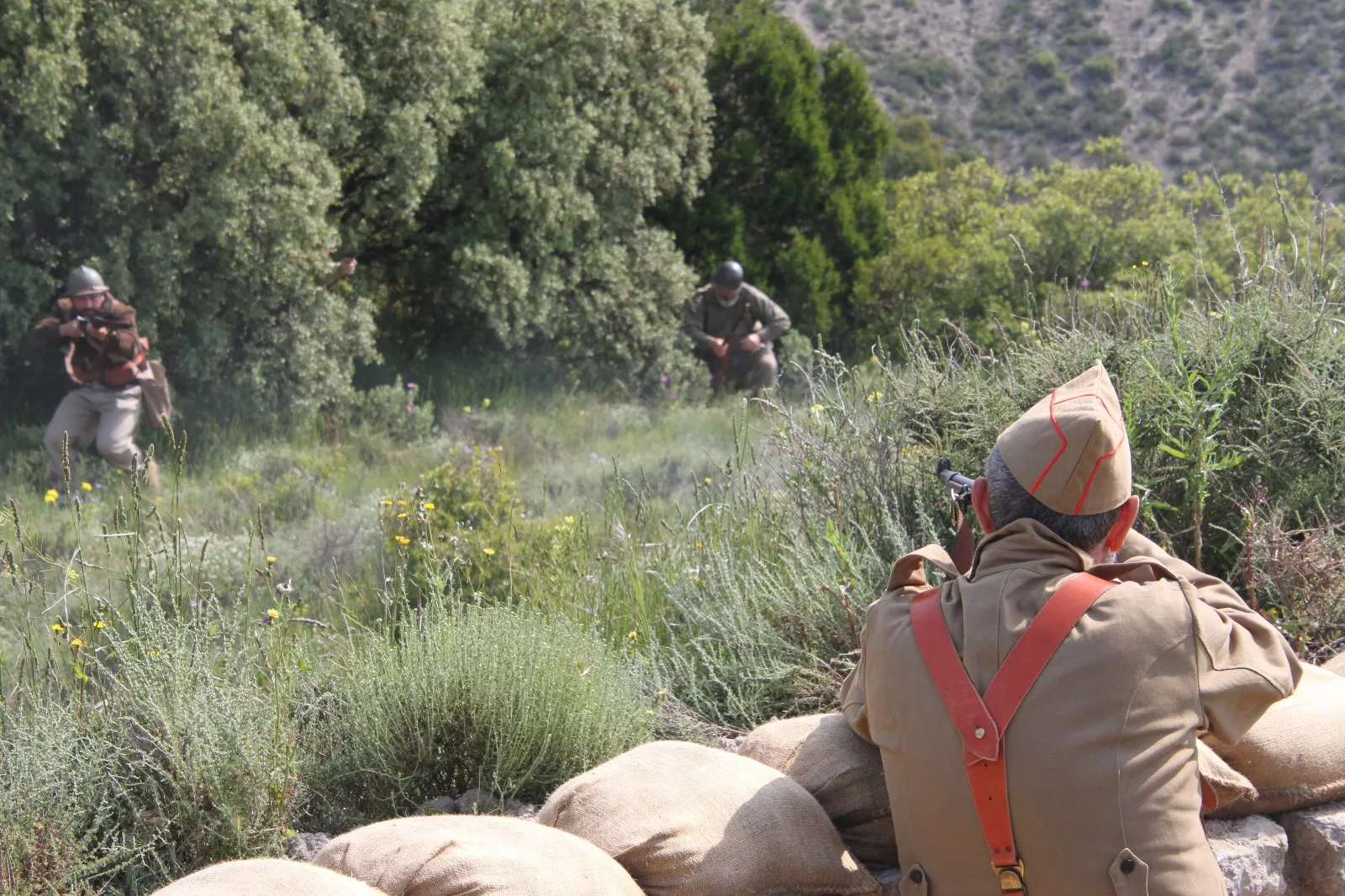 VII edición de la Trinchera Viviente en Alcubierre. Foto Carlos Neofato