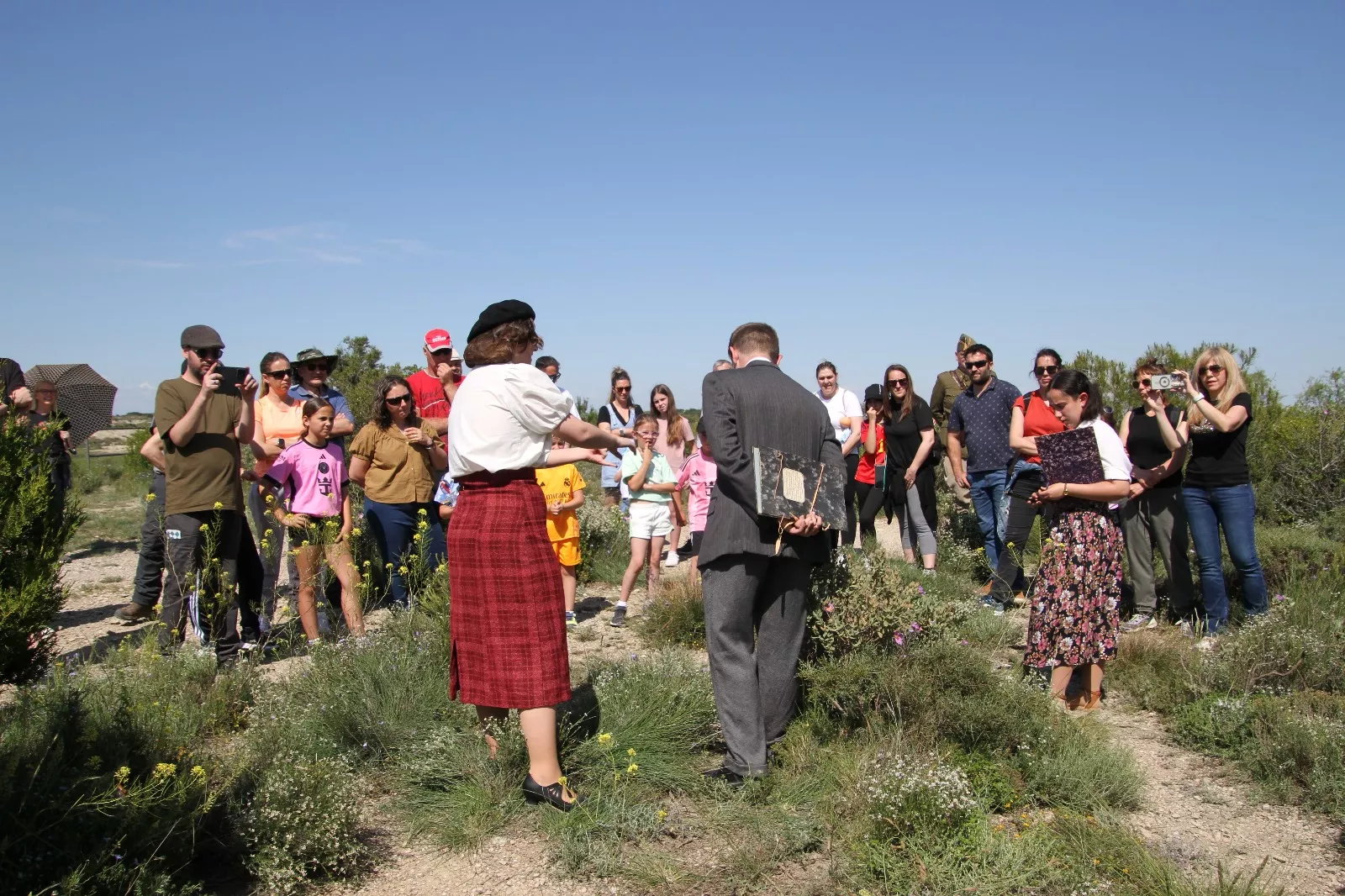 VII edición de la Trinchera Viviente en Alcubierre. Foto Carlos Neofato