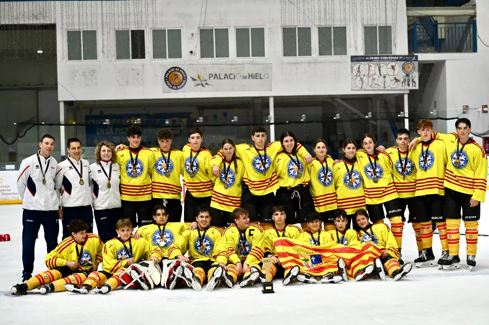 El CH Jaca, con un equipo mixto, campeón de España.