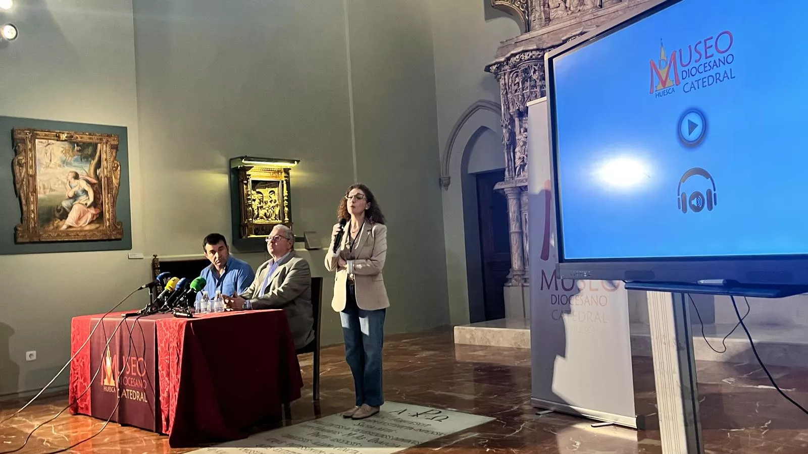 La Diócesis de Huesca estrena audioguías para acercar su patrimonio al visitante. Foto Mercedes Manterola La Diócesis de Huesca estrena audioguías para acercar su patrimonio al visitante. Foto Mercedes Manterola