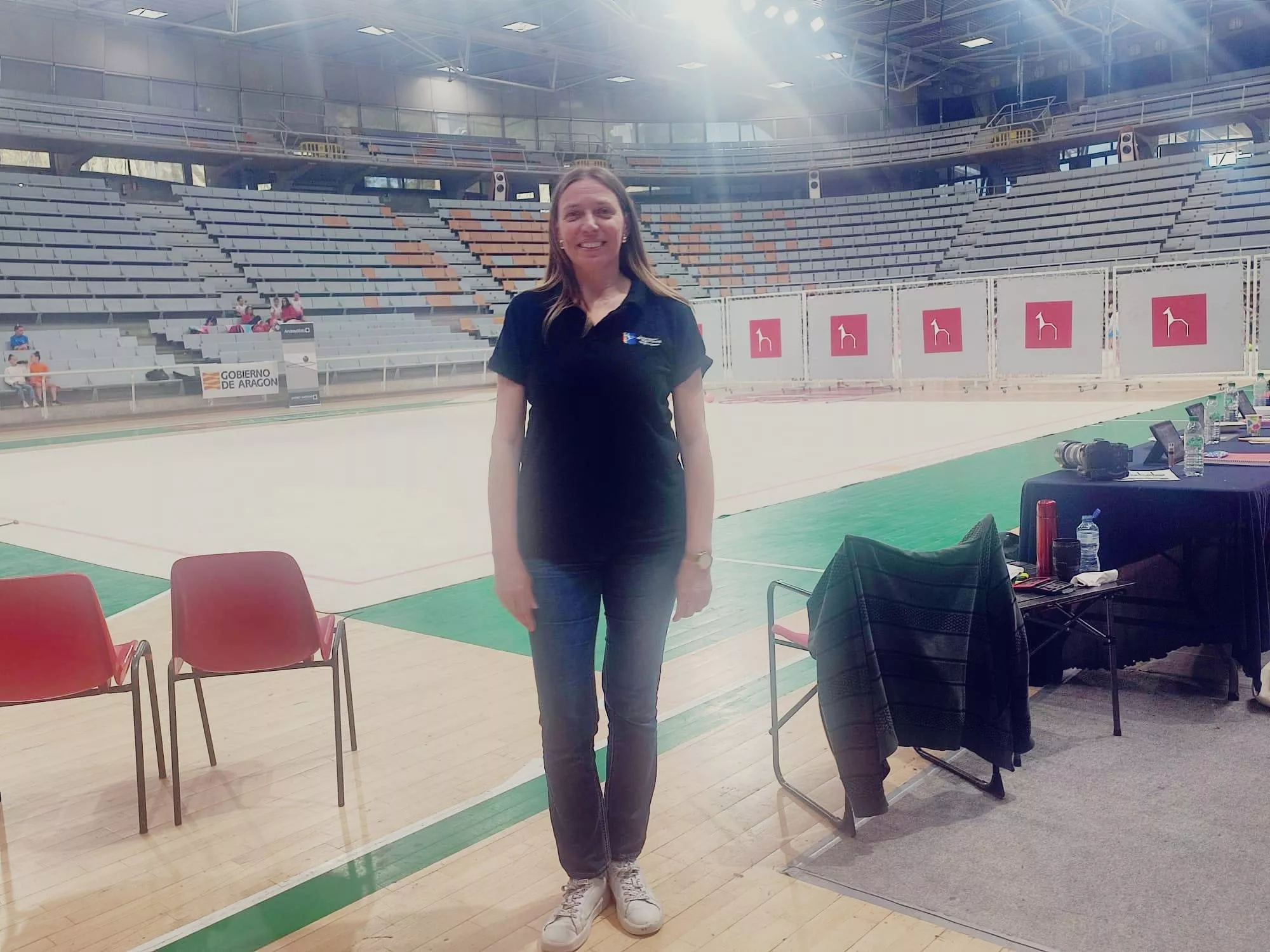 Máfer Lardiés, presidenta de la Federación Aragonesa de Gimnasia.