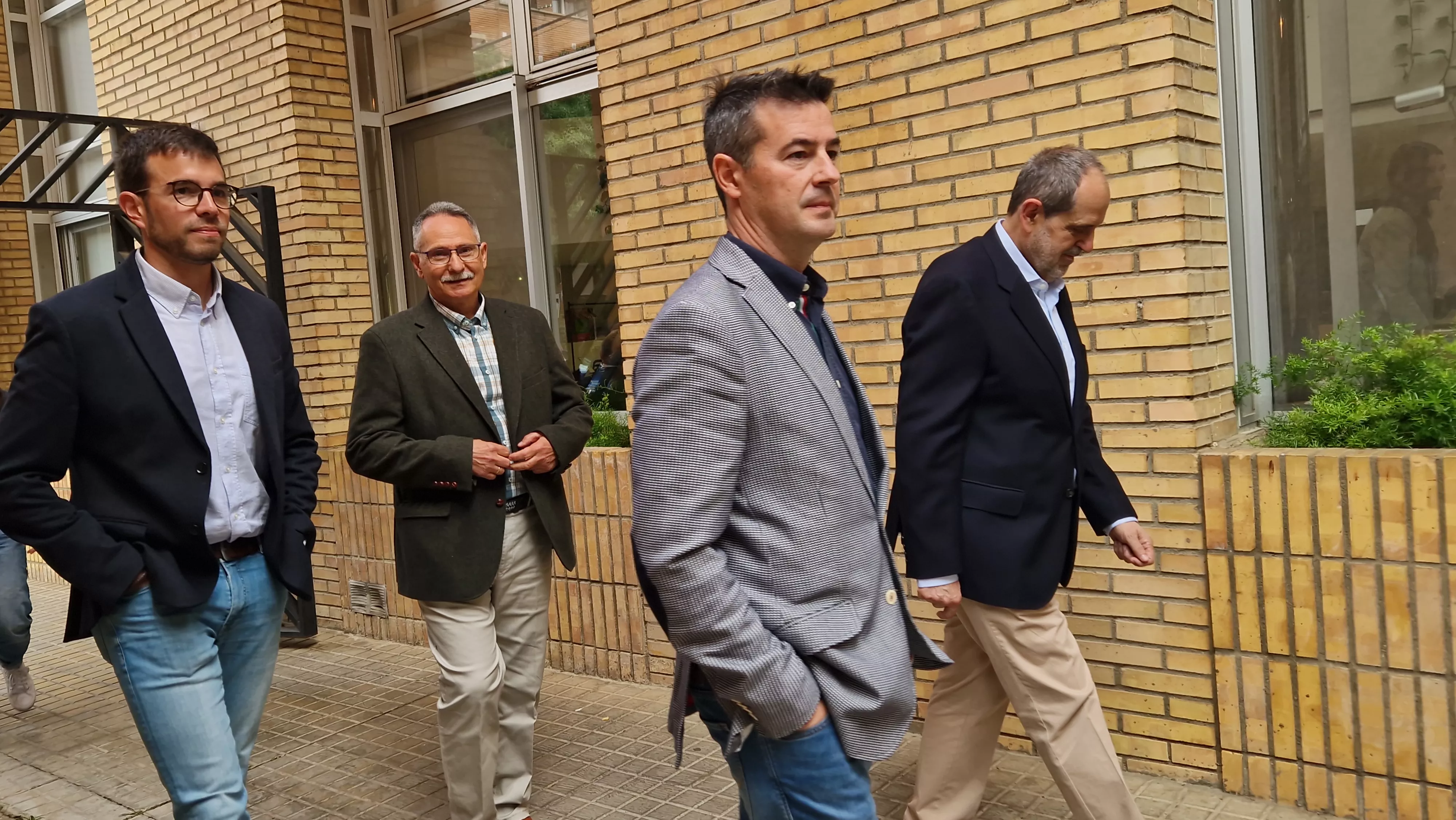 Visita de la consejera Susín al Hogar de Personas Mayores de Huesca. Foto Myriam Martínez