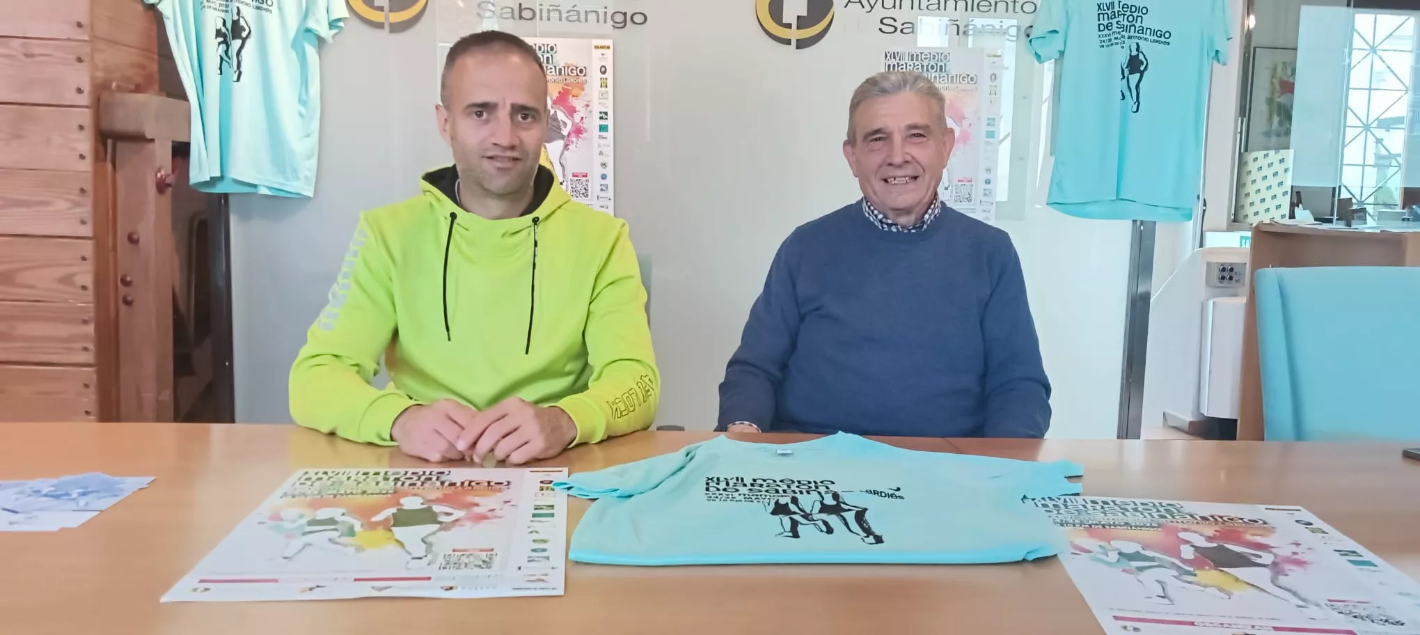 Carlos Allué y Toño Sanromán en la presentación de la prueba. Foto: Andrés Alcaraz