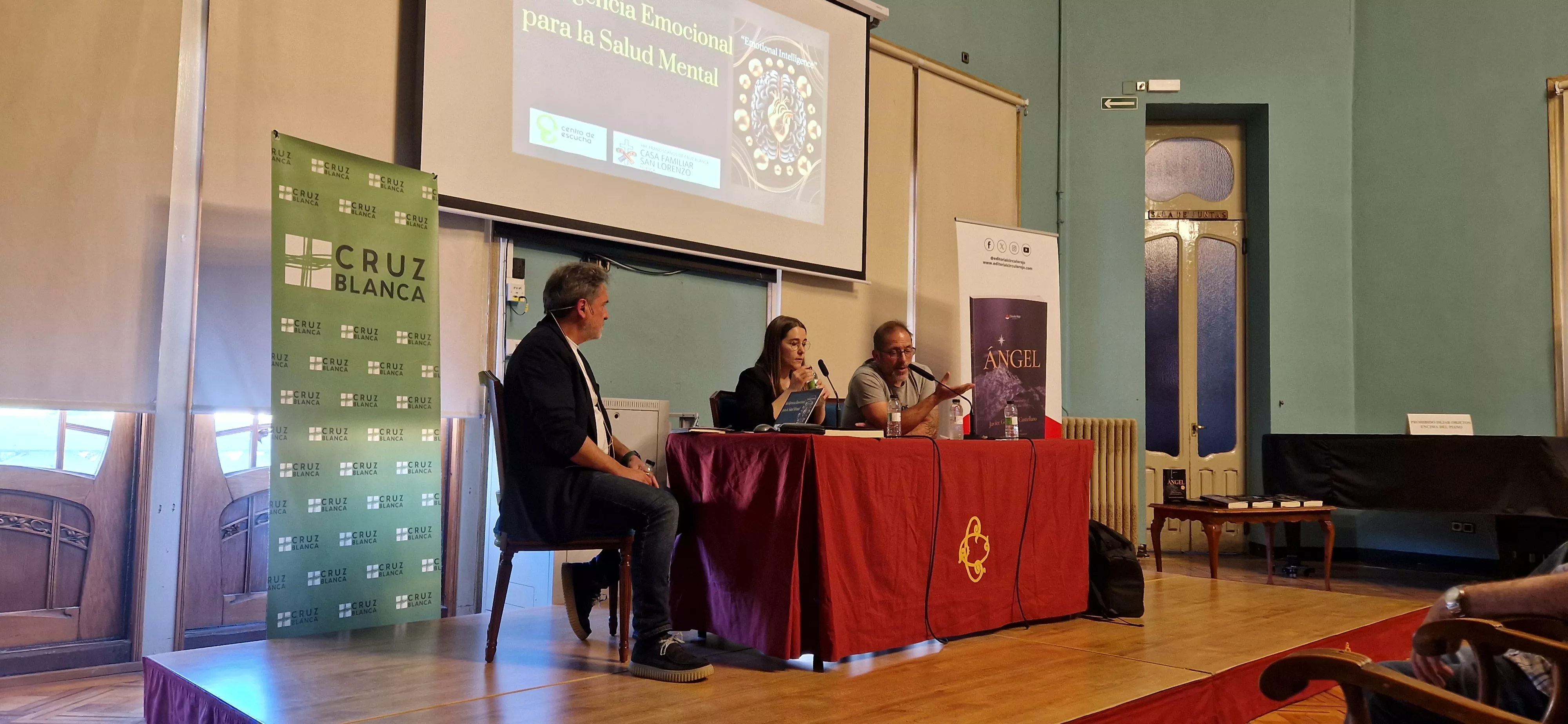  charla con Javier González Castellano y Cruz Blanca sobre el suicidio