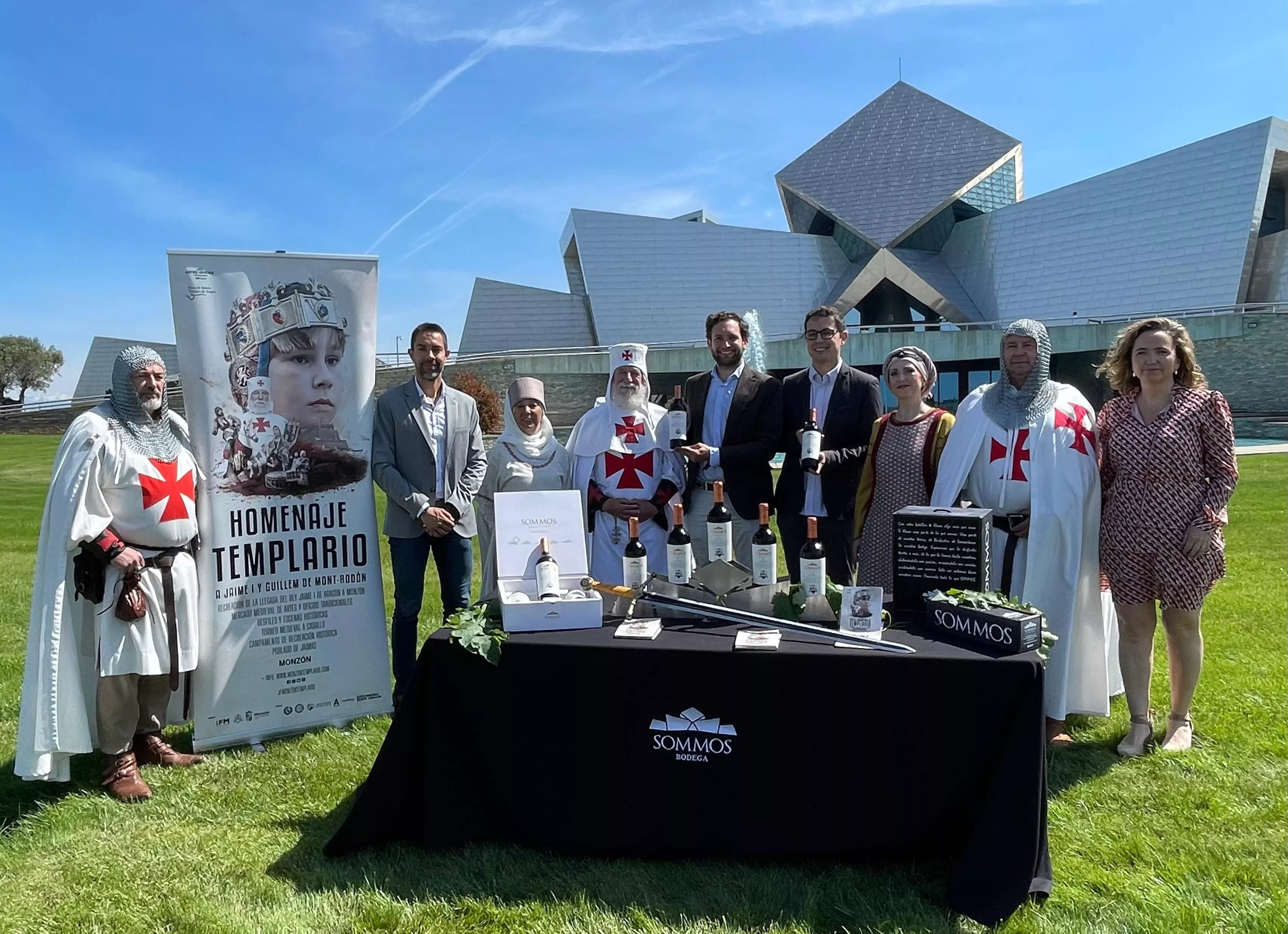 Sommos presenta el vino oficial del Homenaje Templario de Monzón.