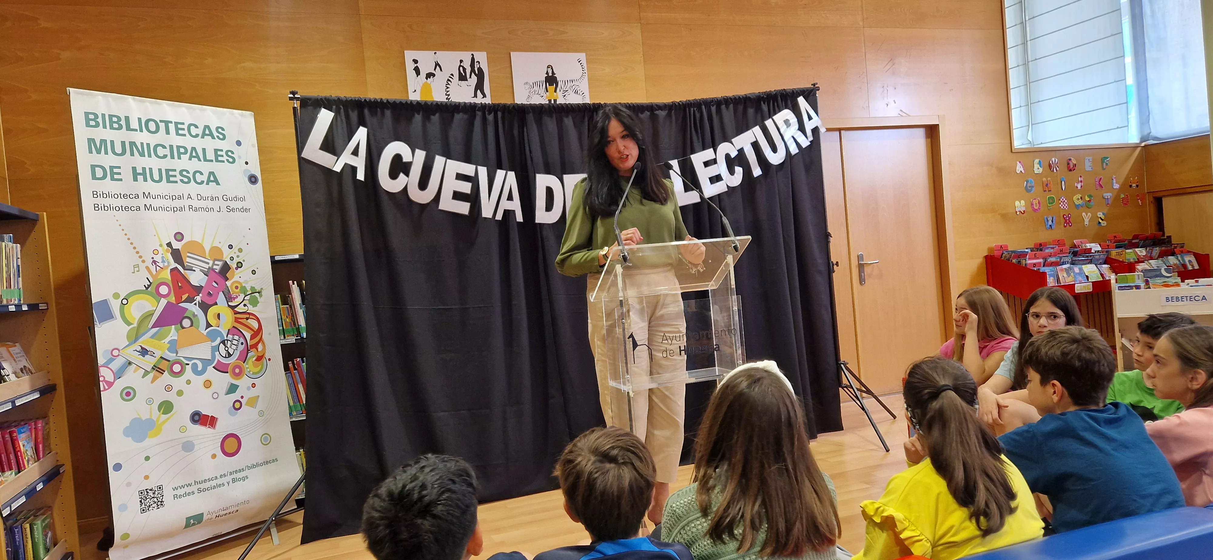 La Cueva de la lectura en la Biblioteca Ramón J. Sender. Foto Myriam Martínez