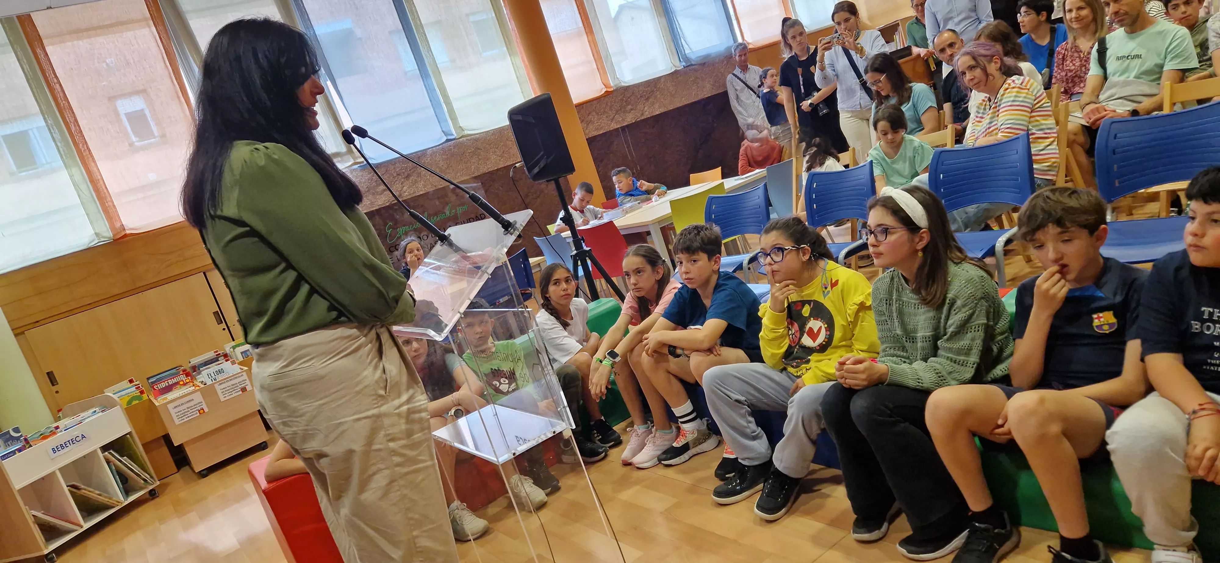 La Cueva de la lectura en la Biblioteca Ramón J. Sender. Foto Myriam Martínez
