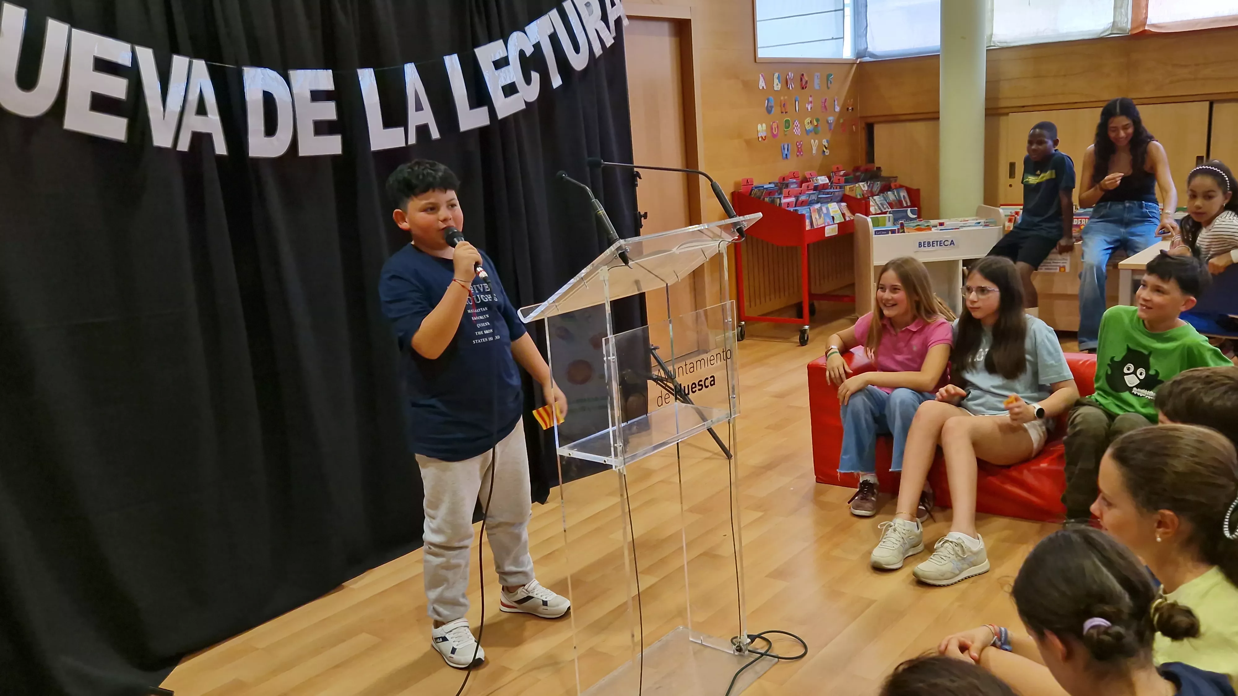 La Cueva de la lectura en la Biblioteca Ramón J. Sender. Foto Myriam Martínez