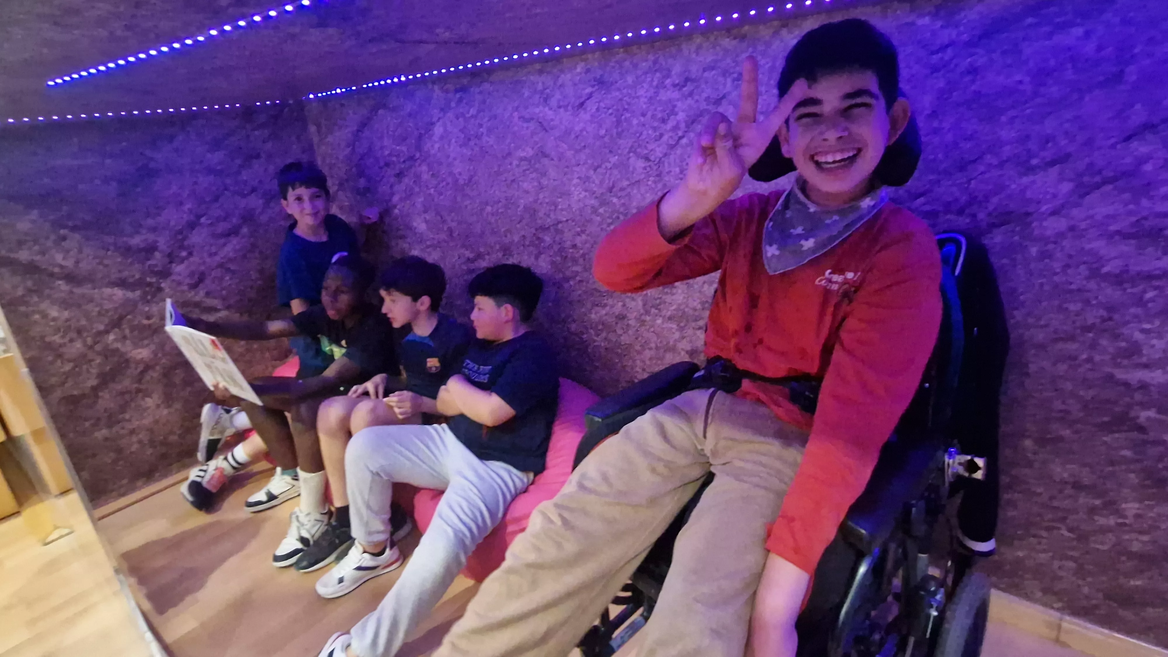 La Cueva de la lectura en la Biblioteca Ramón J. Sender. Foto Myriam Martínez