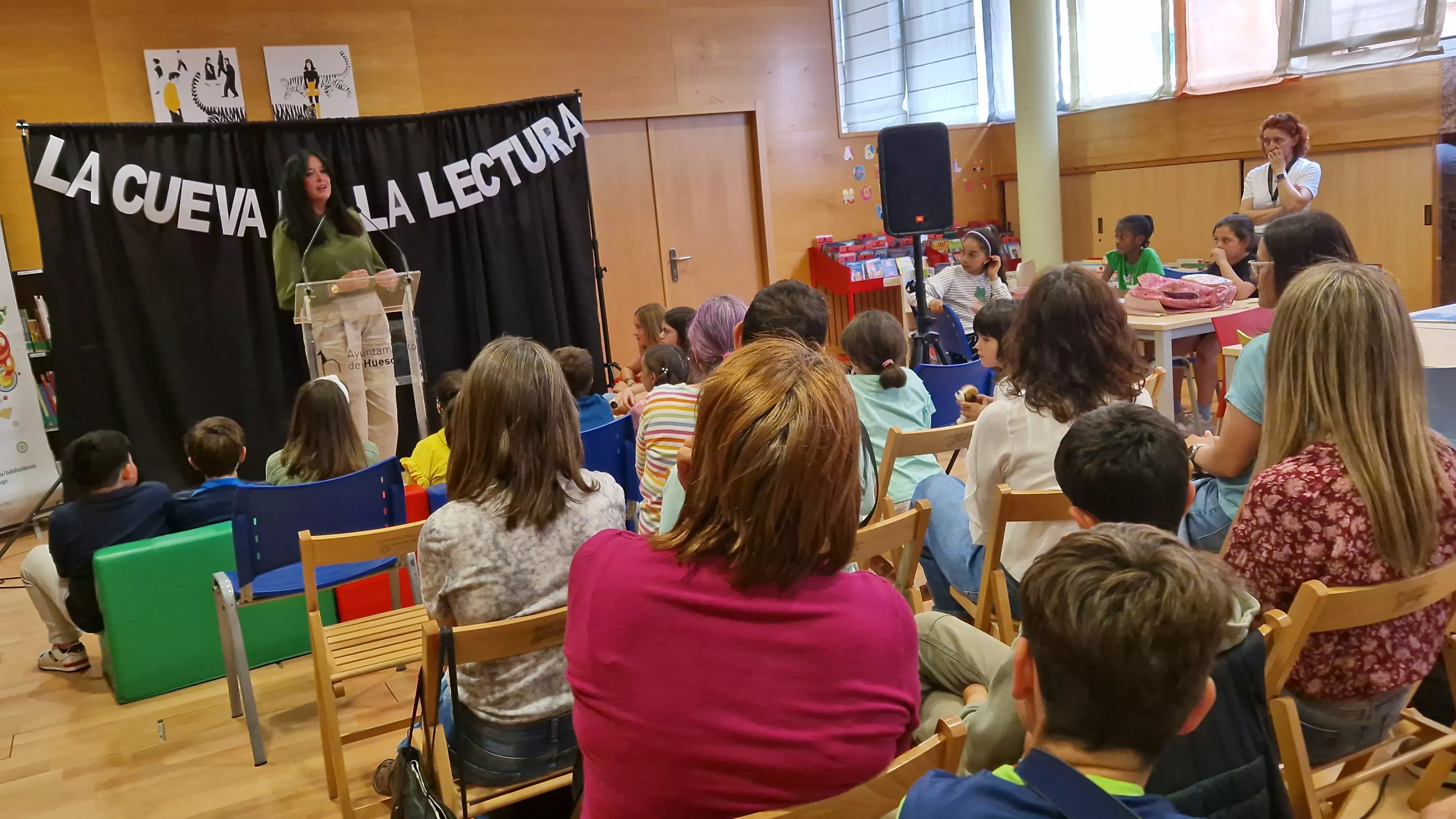 La Cueva de la lectura en la Biblioteca Ramón J. Sender. Foto Myriam Martínez