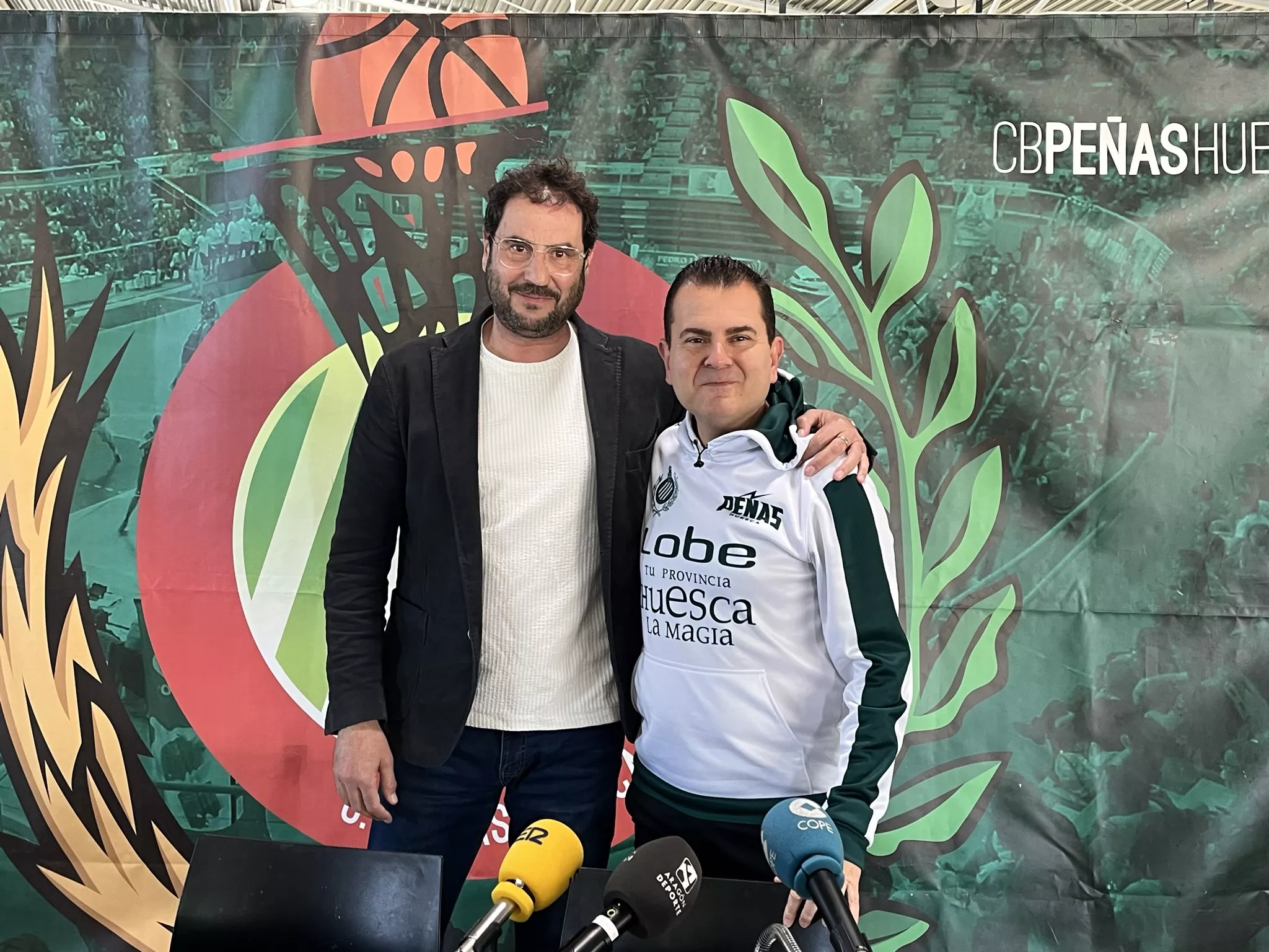 Lascorz, junto al entrenador Rafa Sanz: "Creo que hemos tomado el camino correcto"