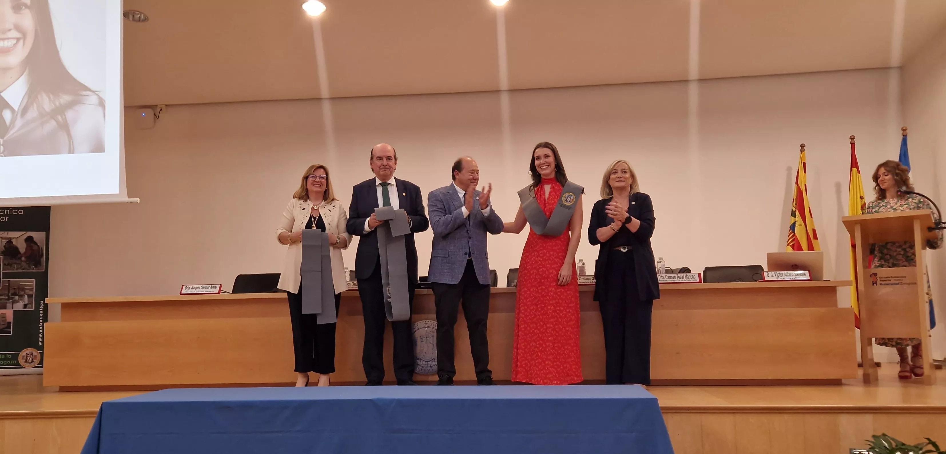 Ceremonia de graduación de la Escuela Universitaria de Enfermería de Huesca. Foto Myriam Martínez