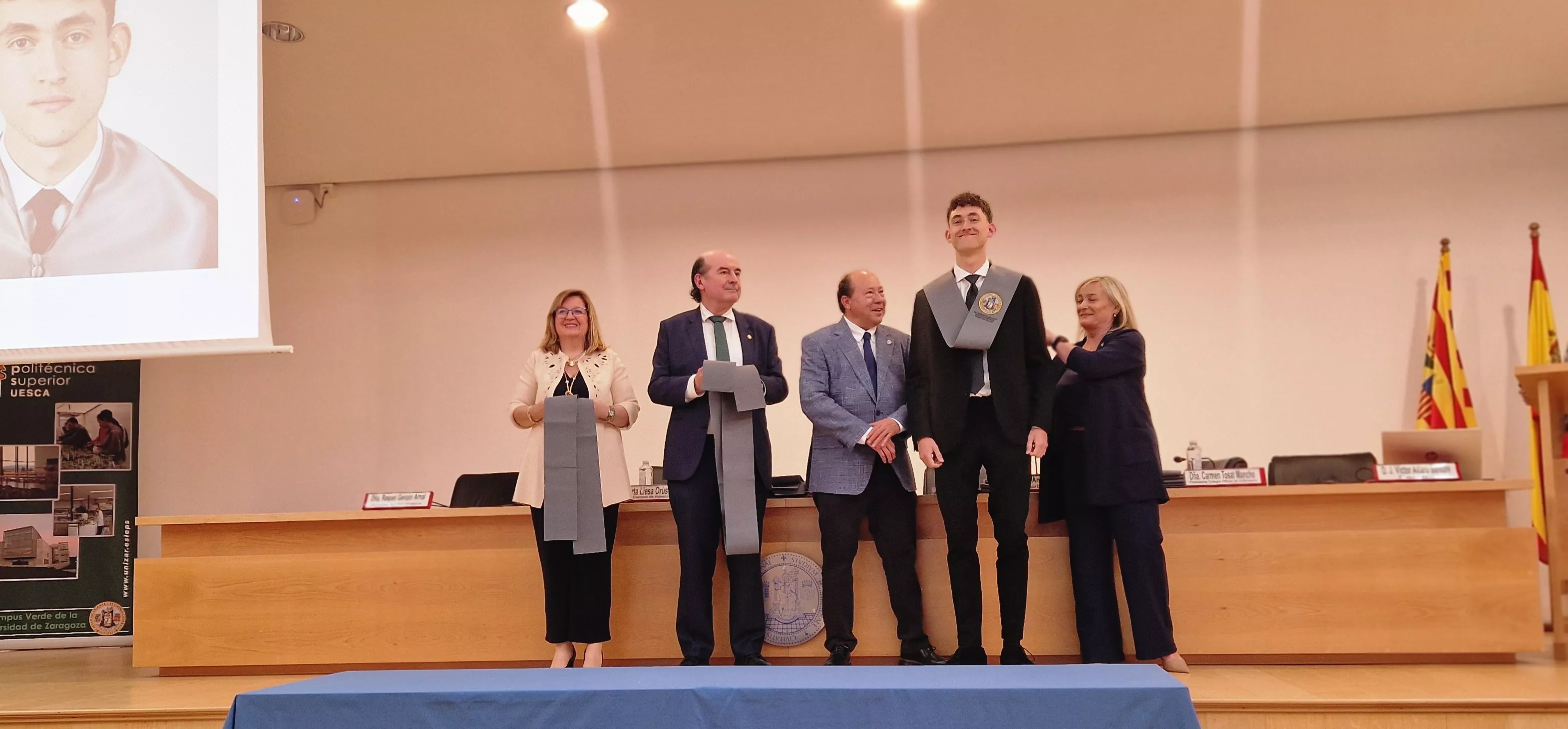 Ceremonia de graduación de la Escuela Universitaria de Enfermería de Huesca. Foto Myriam Martínez