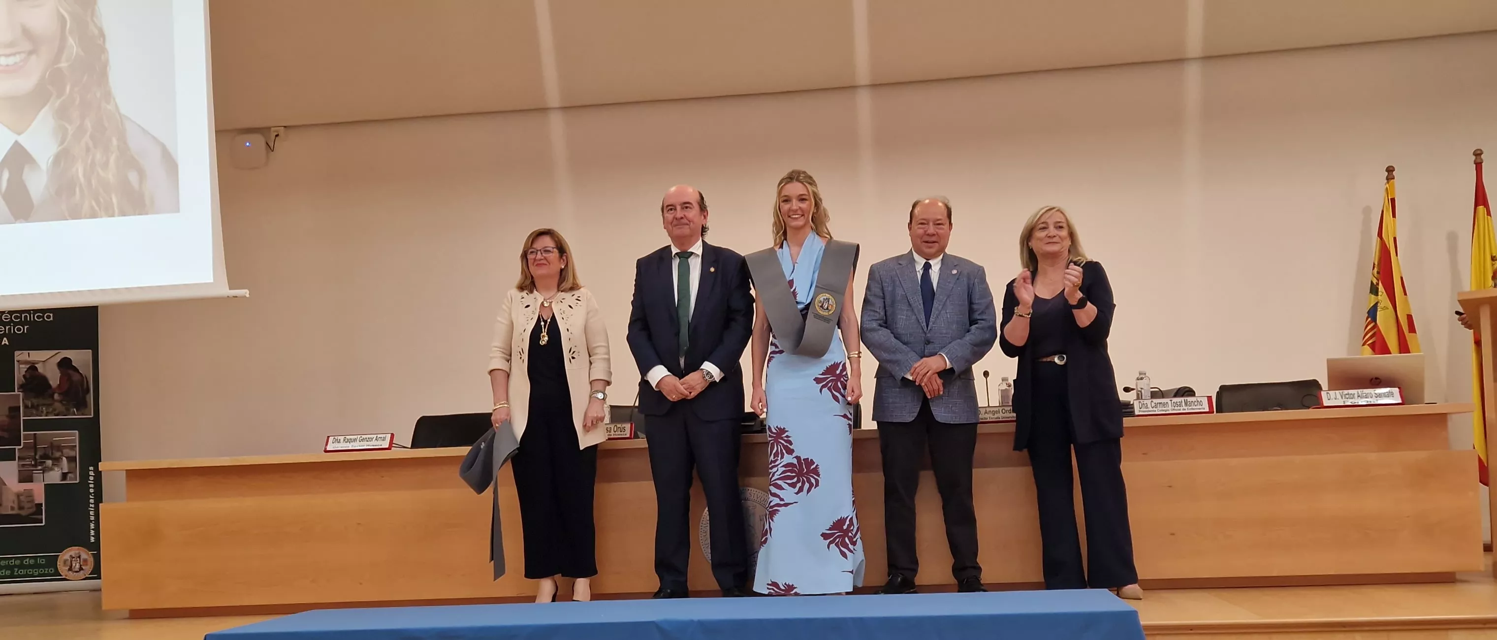 Ceremonia de graduación de la Escuela Universitaria de Enfermería de Huesca. Foto Myriam Martínez