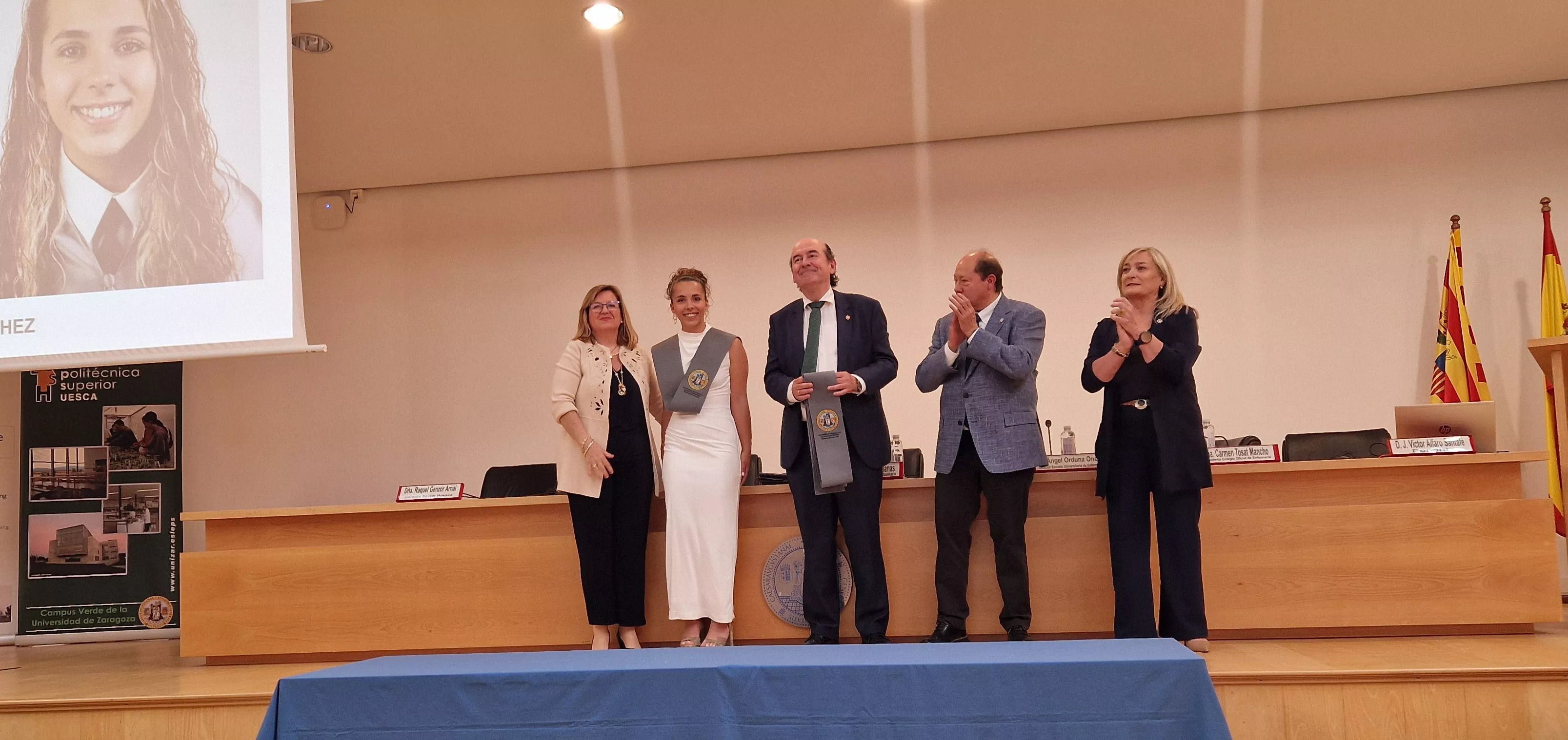 Ceremonia de graduación de la Escuela Universitaria de Enfermería de Huesca. Foto Myriam Martínez