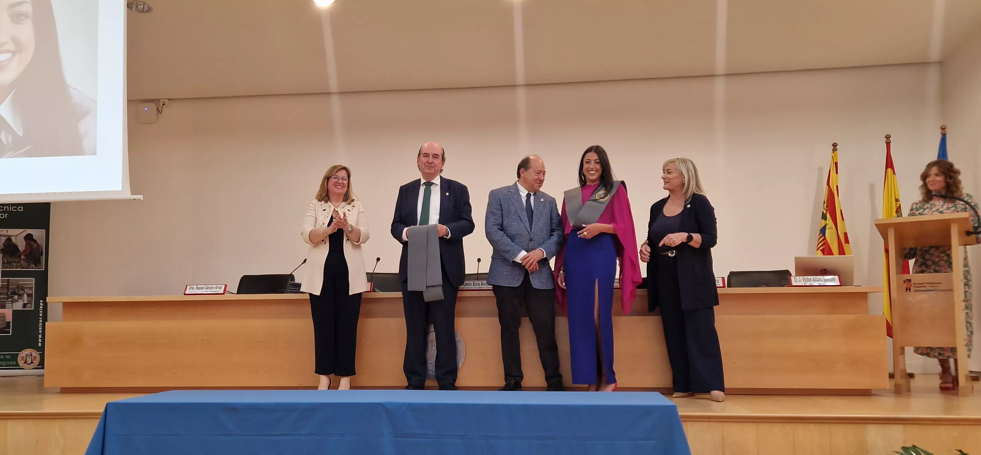 Ceremonia de graduación de la Escuela Universitaria de Enfermería de Huesca. Foto Myriam Martínez