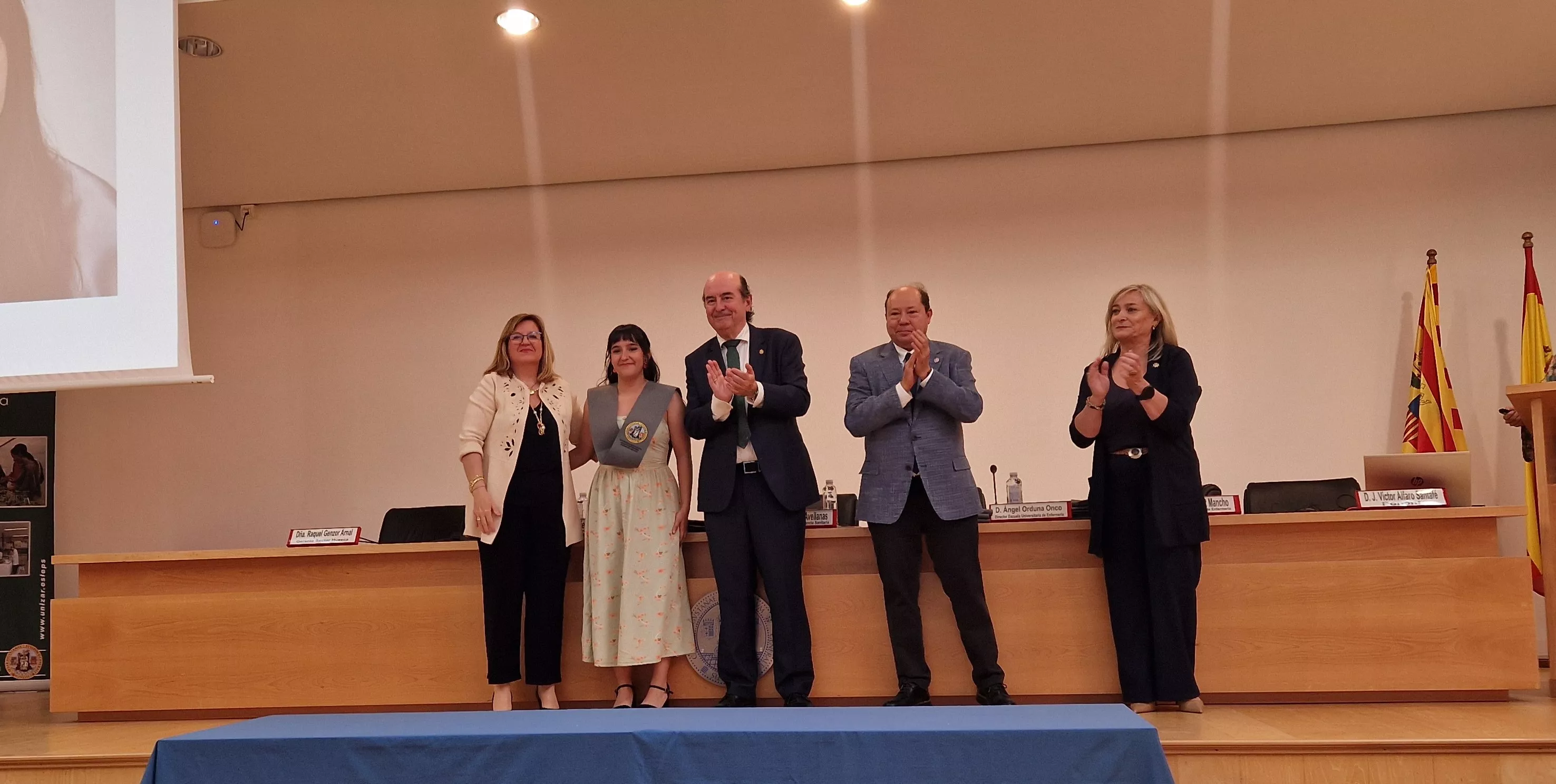 Ceremonia de graduación de la Escuela Universitaria de Enfermería de Huesca. Foto Myriam Martínez