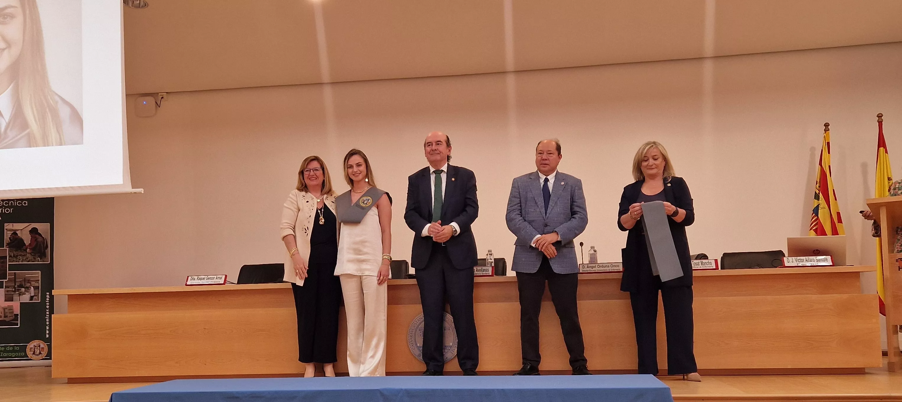 Ceremonia de graduación de la Escuela Universitaria de Enfermería de Huesca. Foto Myriam Martínez