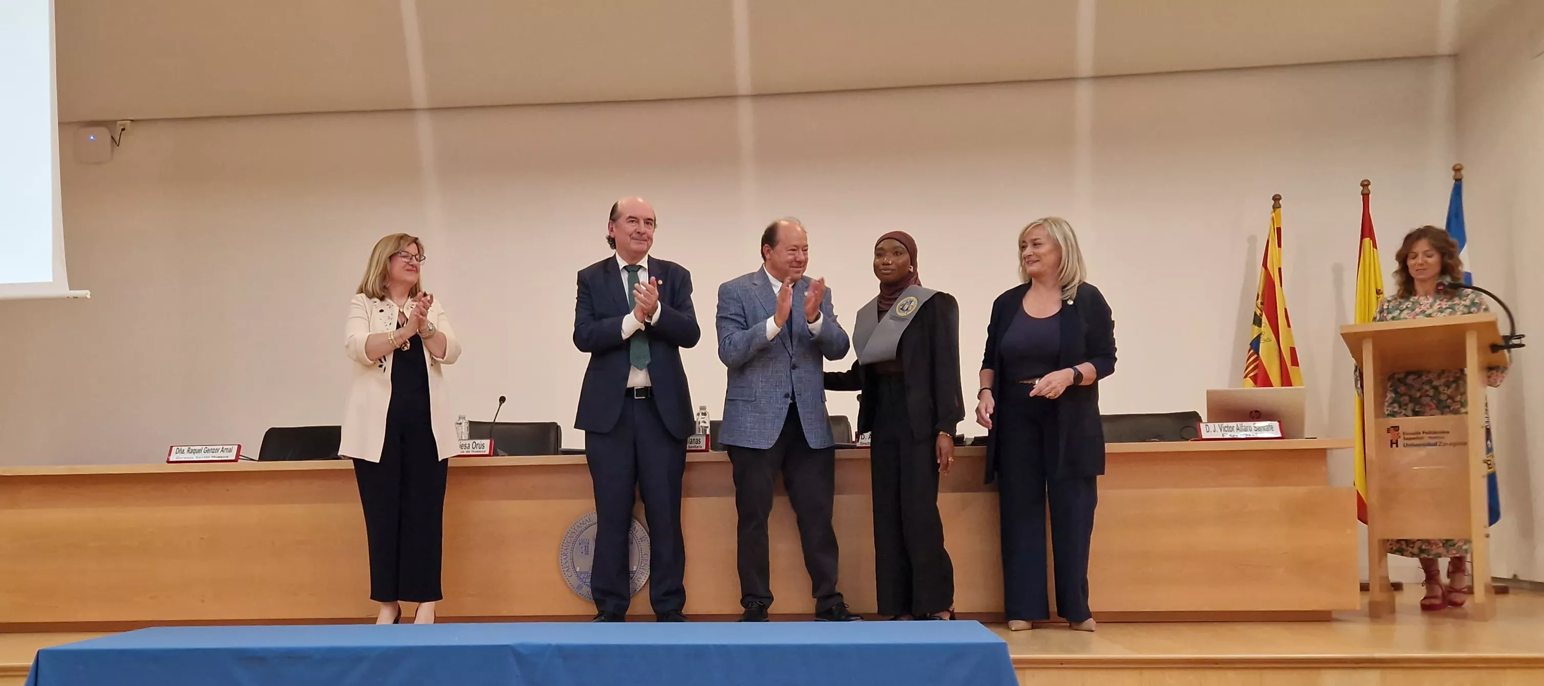 Ceremonia de graduación de la Escuela Universitaria de Enfermería de Huesca. Foto Myriam Martínez