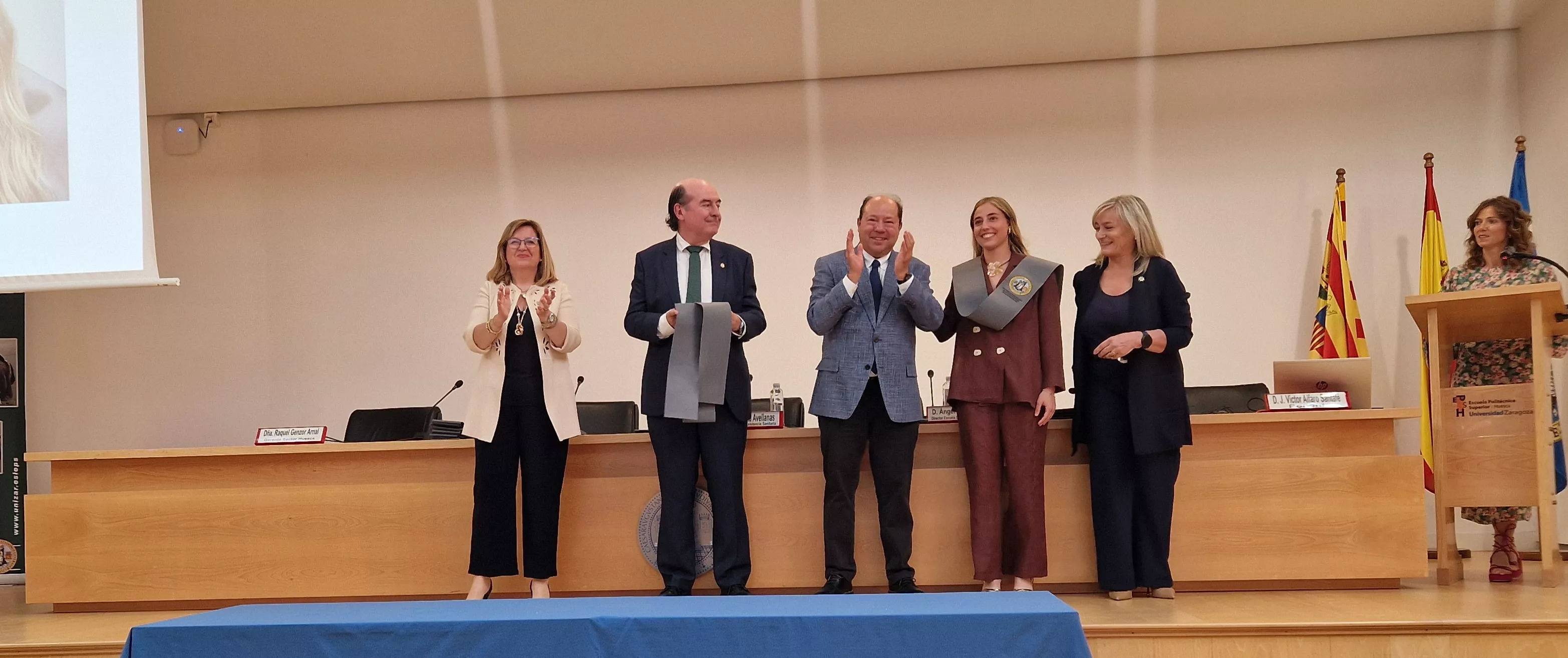 Ceremonia de graduación de la Escuela Universitaria de Enfermería de Huesca. Foto Myriam Martínez
