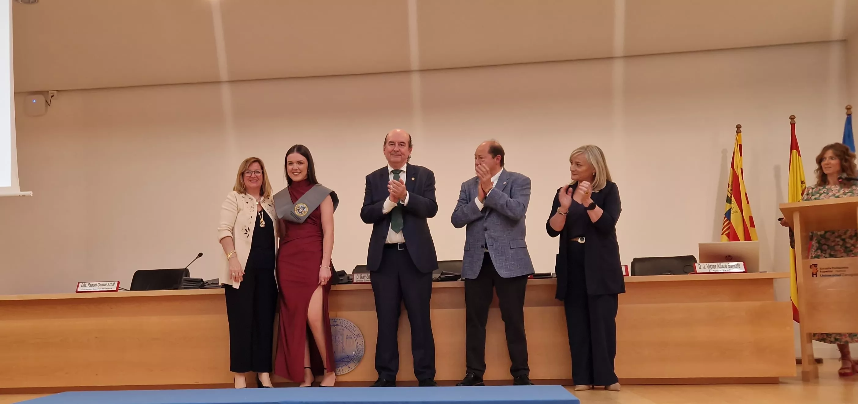 Ceremonia de graduación de la Escuela Universitaria de Enfermería de Huesca. Foto Myriam Martínez