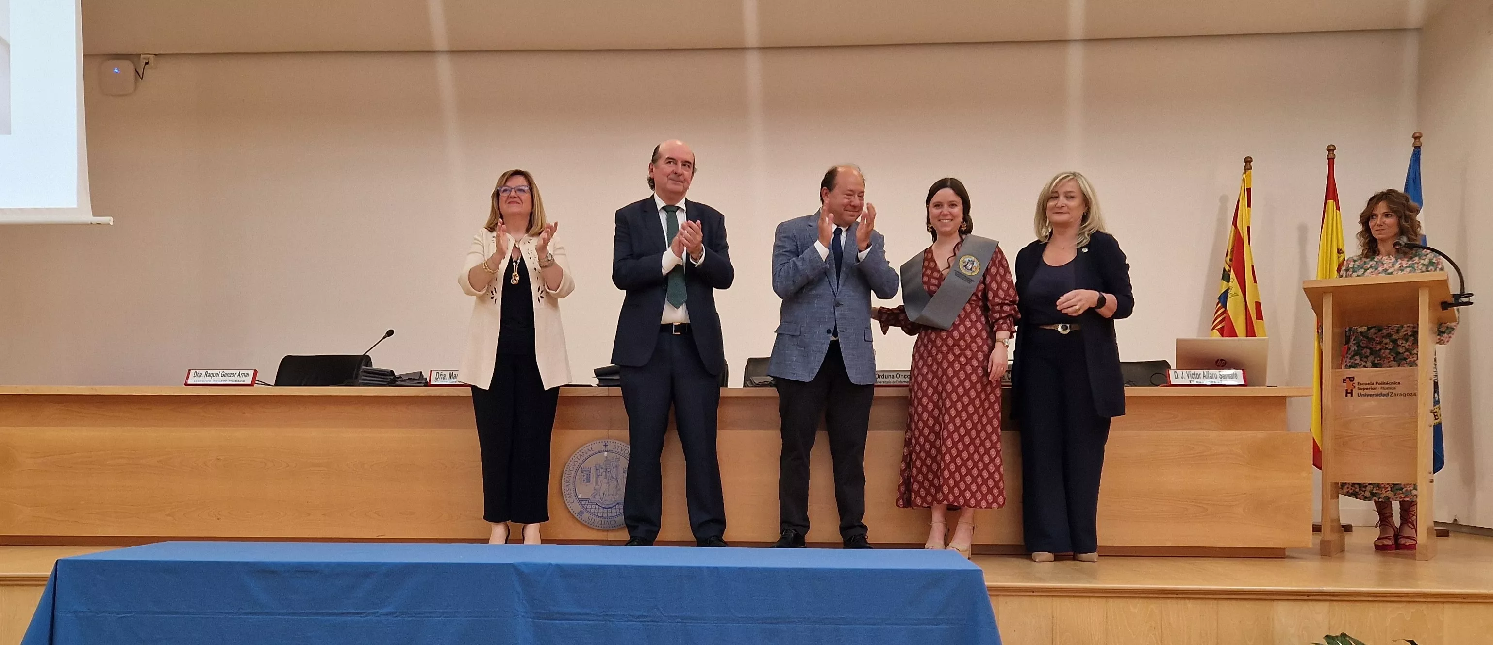Ceremonia de graduación de la Escuela Universitaria de Enfermería de Huesca. Foto Myriam Martínez