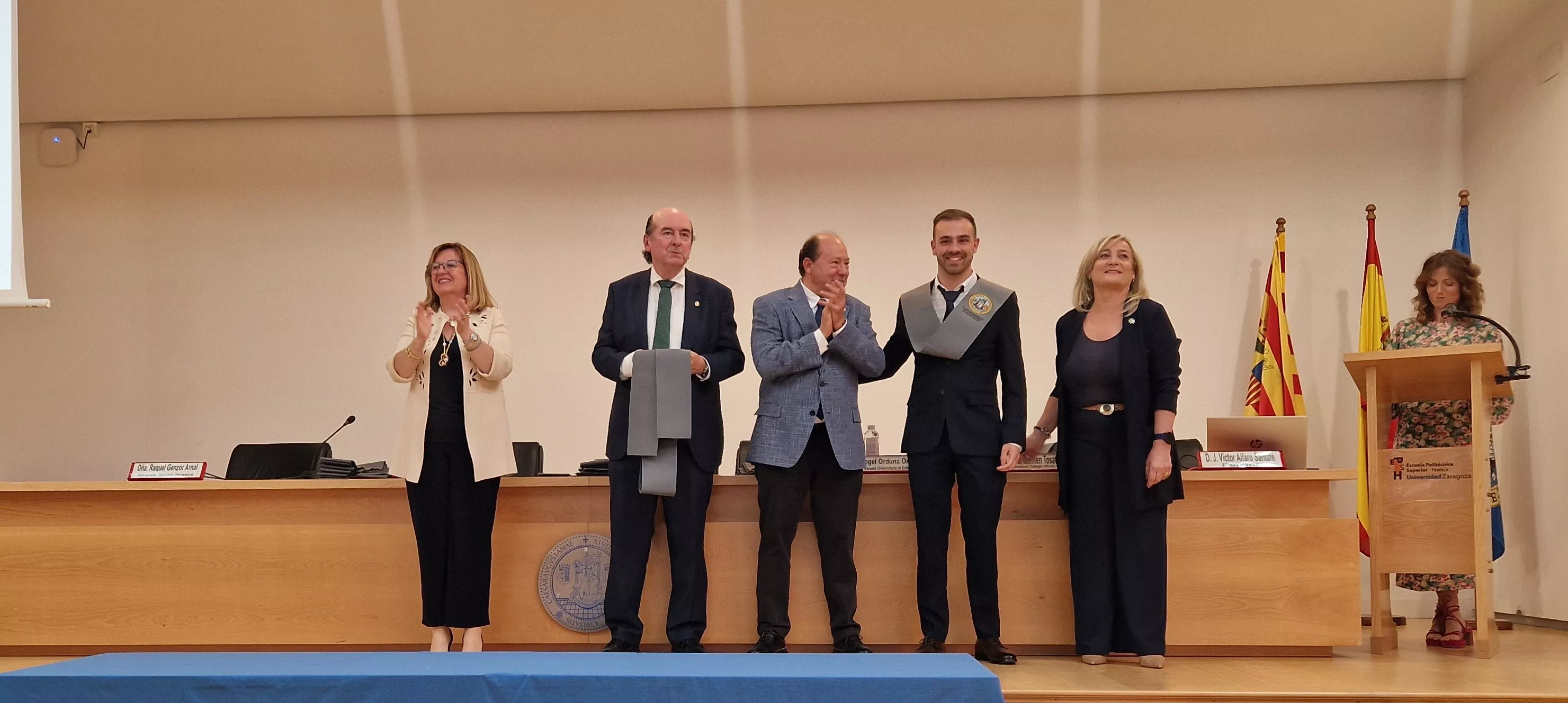 Ceremonia de graduación de la Escuela Universitaria de Enfermería de Huesca. Foto Myriam Martínez