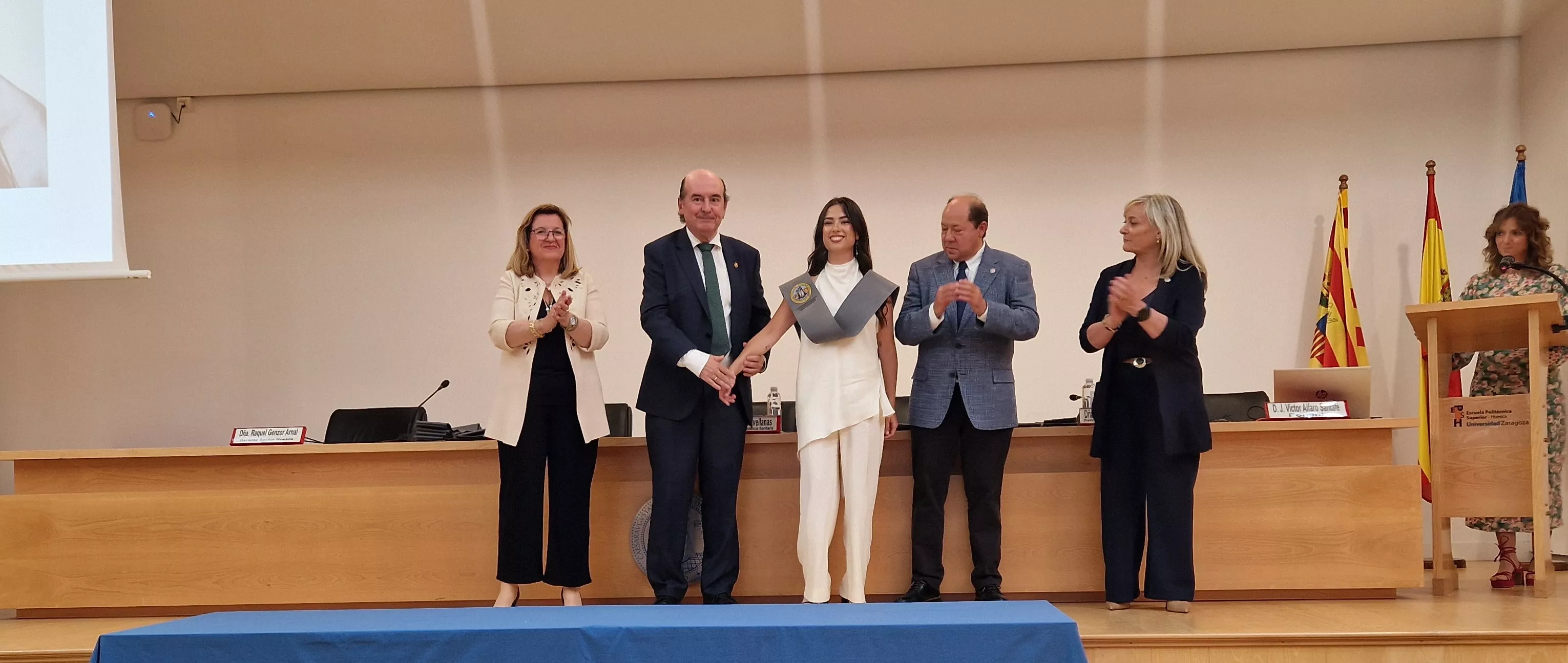 Ceremonia de graduación de la Escuela Universitaria de Enfermería de Huesca. Foto Myriam Martínez