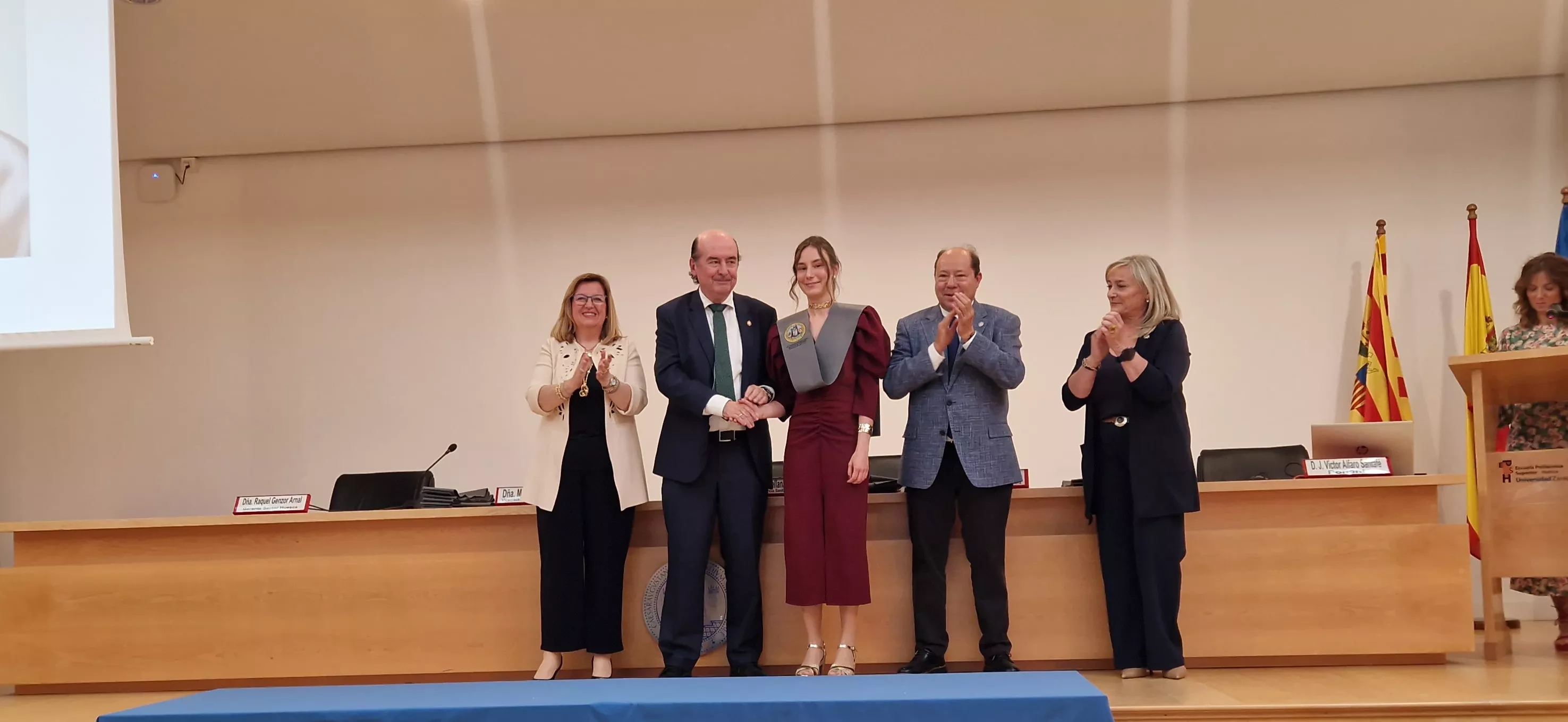 Ceremonia de graduación de la Escuela Universitaria de Enfermería de Huesca. Foto Myriam Martínez