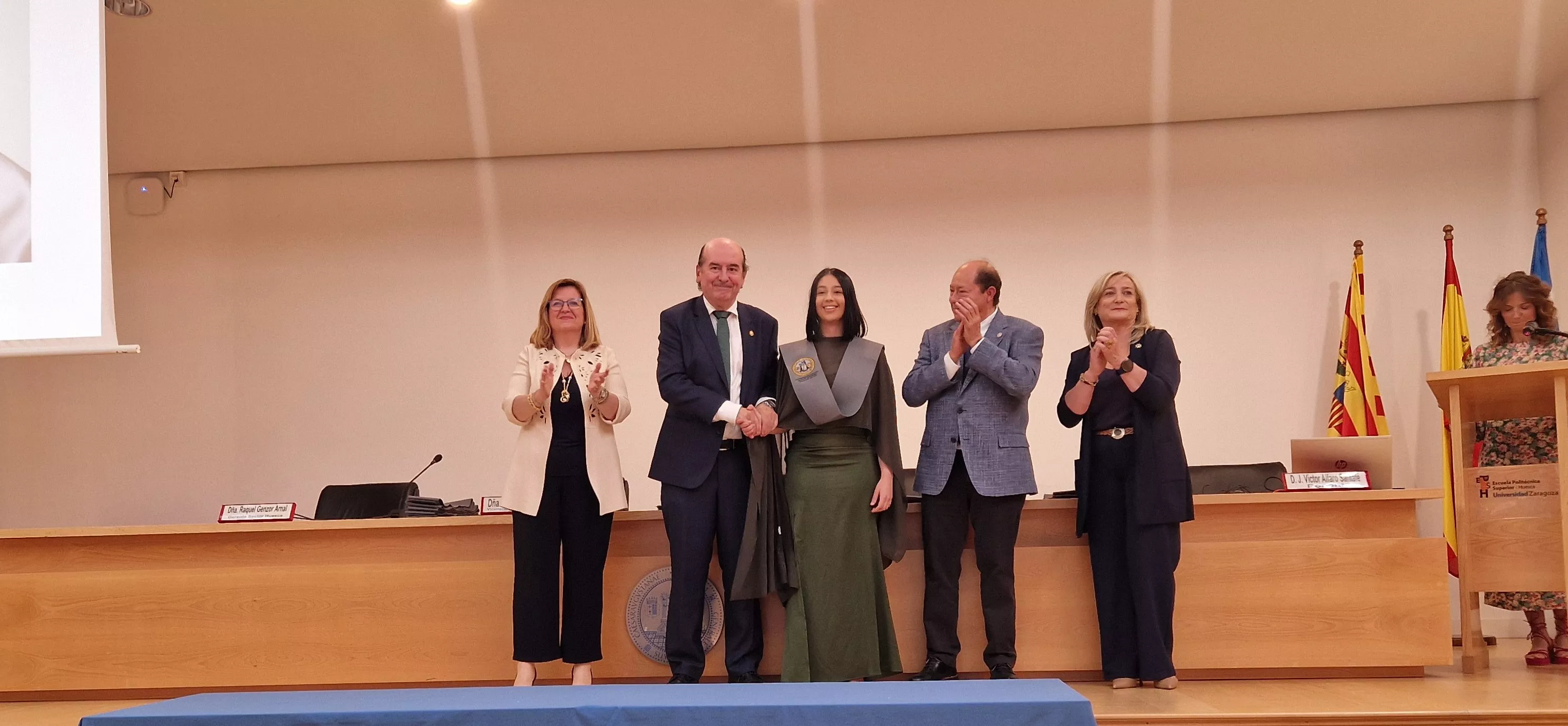 Ceremonia de graduación de la Escuela Universitaria de Enfermería de Huesca. Foto Myriam Martínez