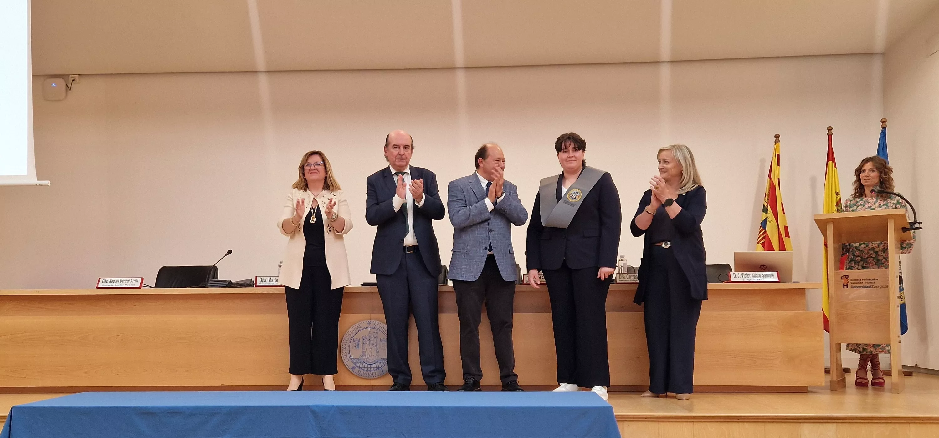 Ceremonia de graduación de la Escuela Universitaria de Enfermería de Huesca. Foto Myriam Martínez