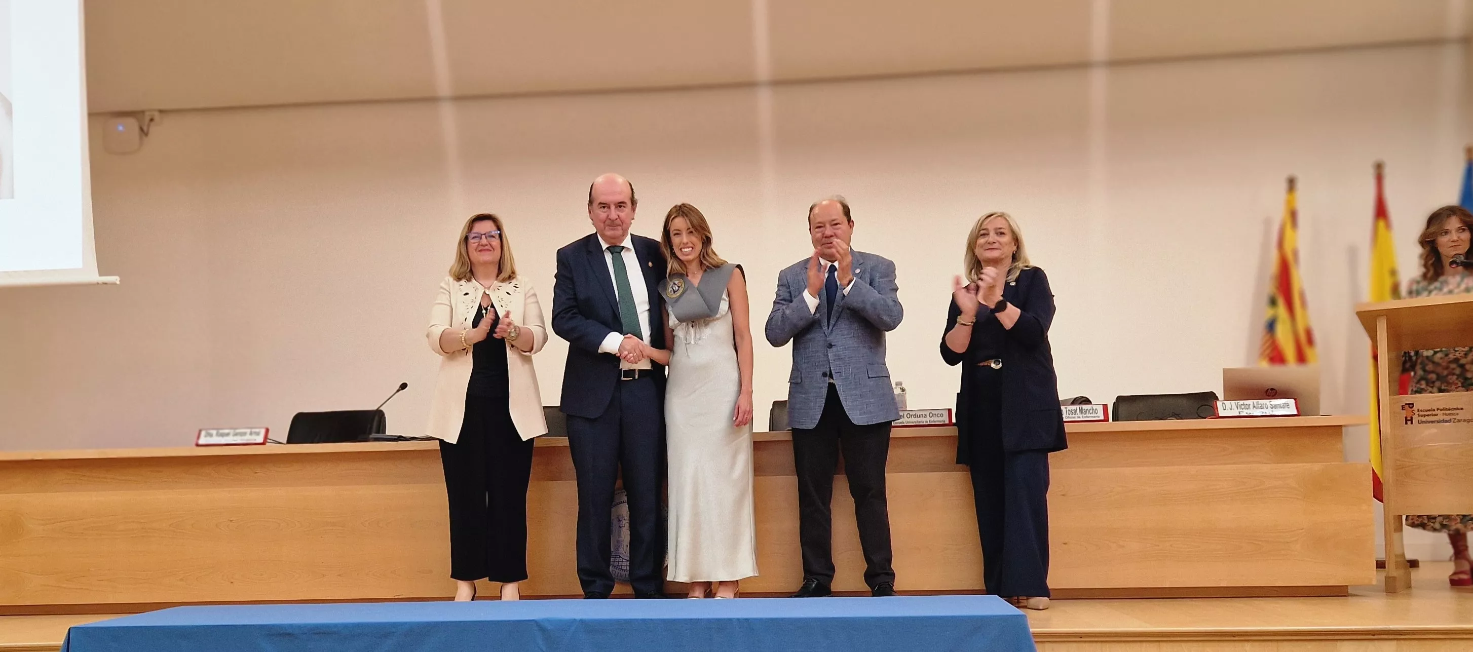 Ceremonia de graduación de la Escuela Universitaria de Enfermería de Huesca. Foto Myriam Martínez