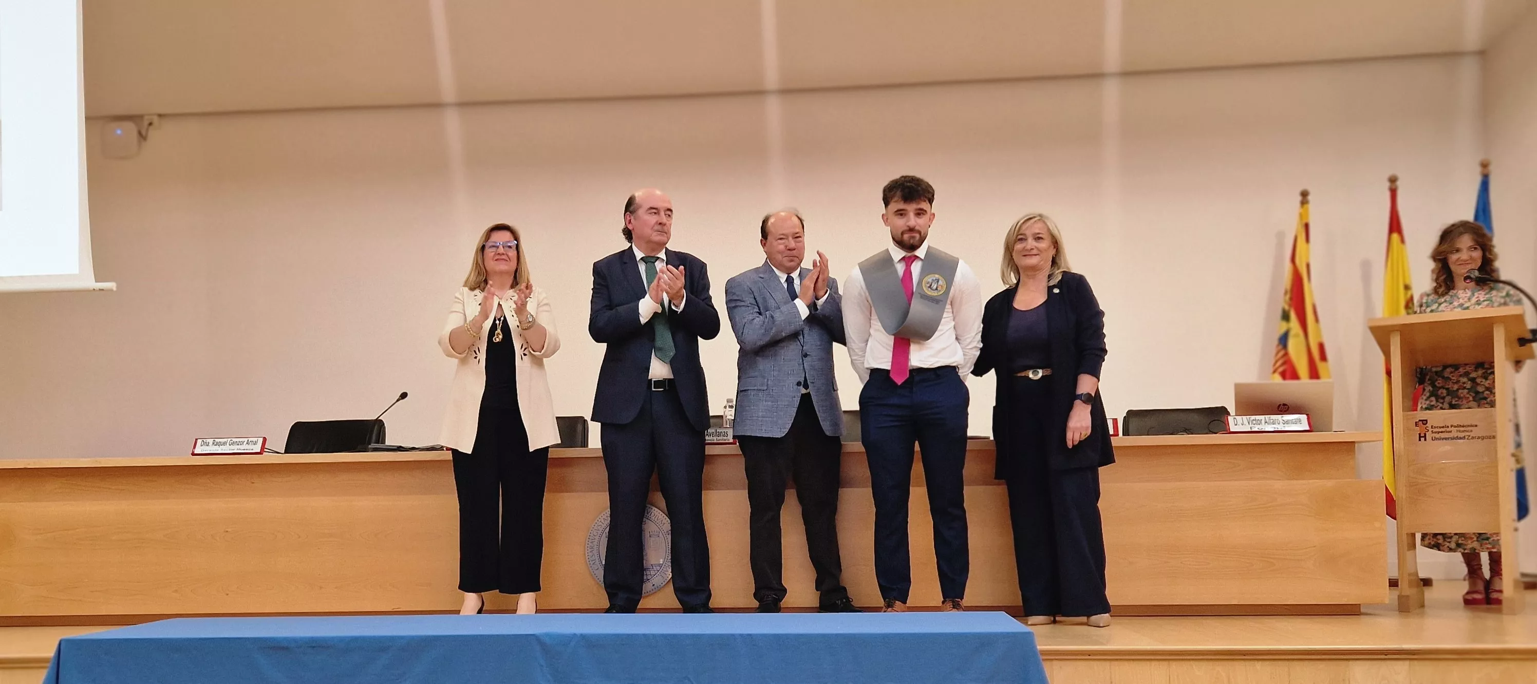 Ceremonia de graduación de la Escuela Universitaria de Enfermería de Huesca. Foto Myriam Martínez