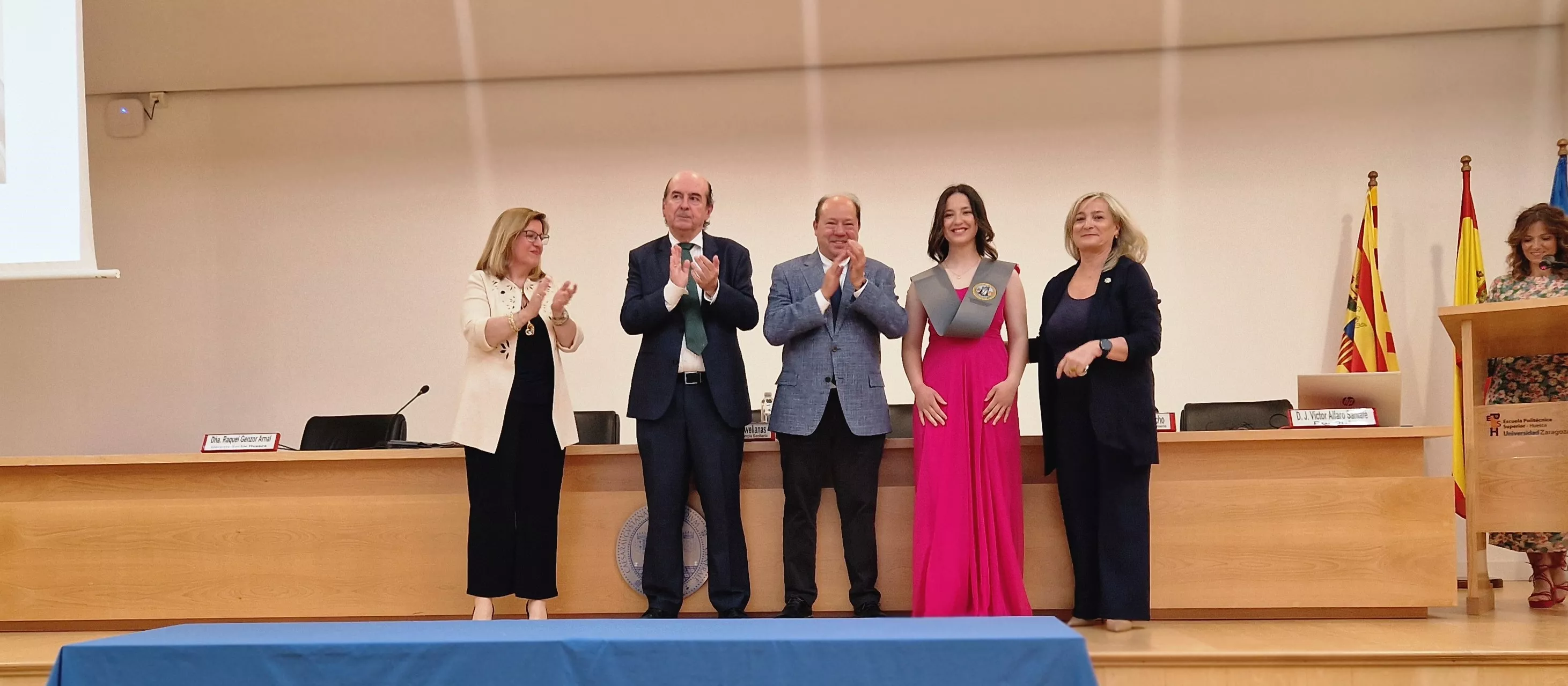 Ceremonia de graduación de la Escuela Universitaria de Enfermería de Huesca. Foto Myriam Martínez