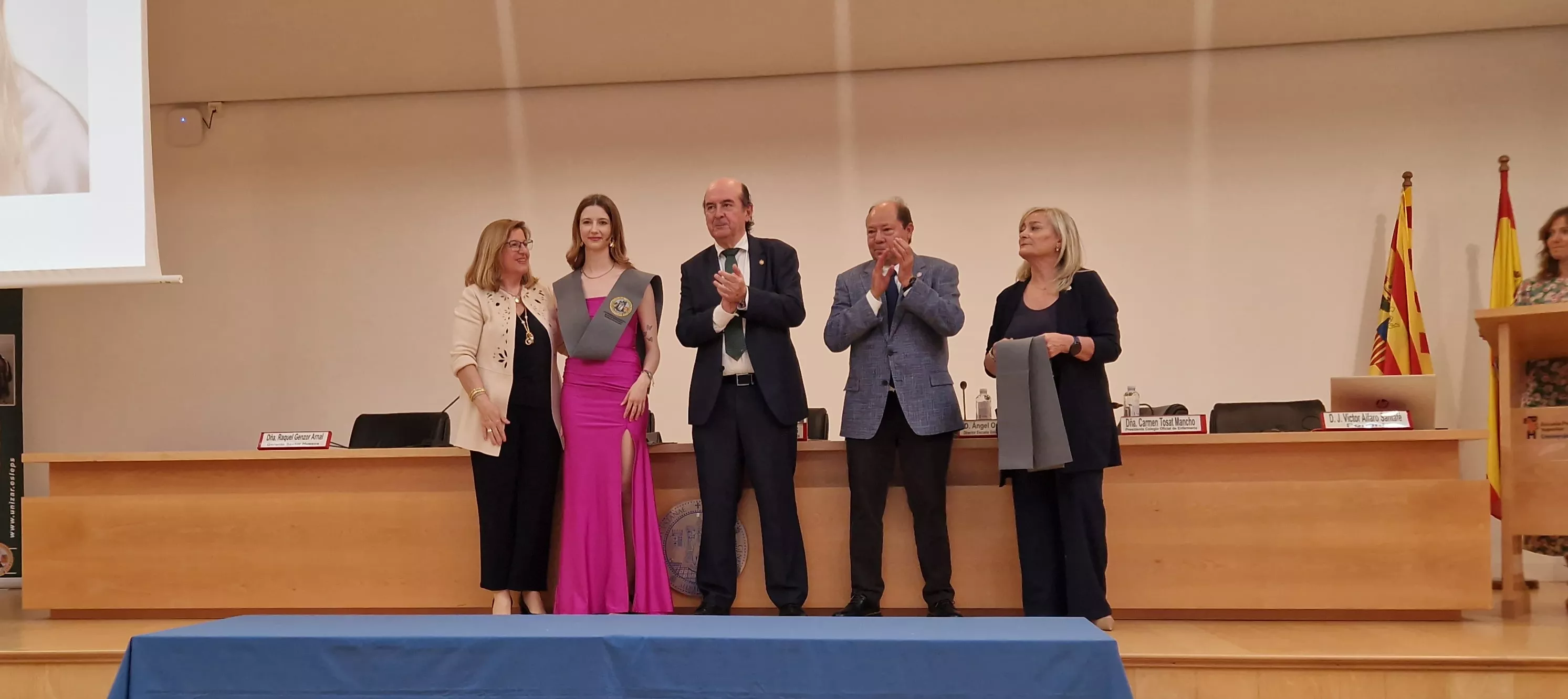 Ceremonia de graduación de la Escuela Universitaria de Enfermería de Huesca. Foto Myriam Martínez