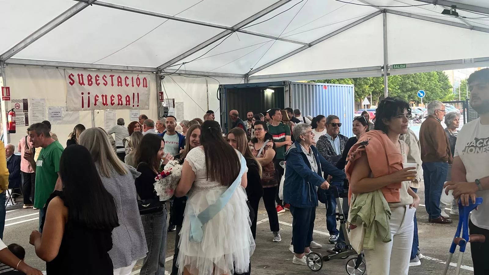 Acto de presentación de las mairalesas del Barrio de María Auxiliadora. Foto Mercedes Manterola