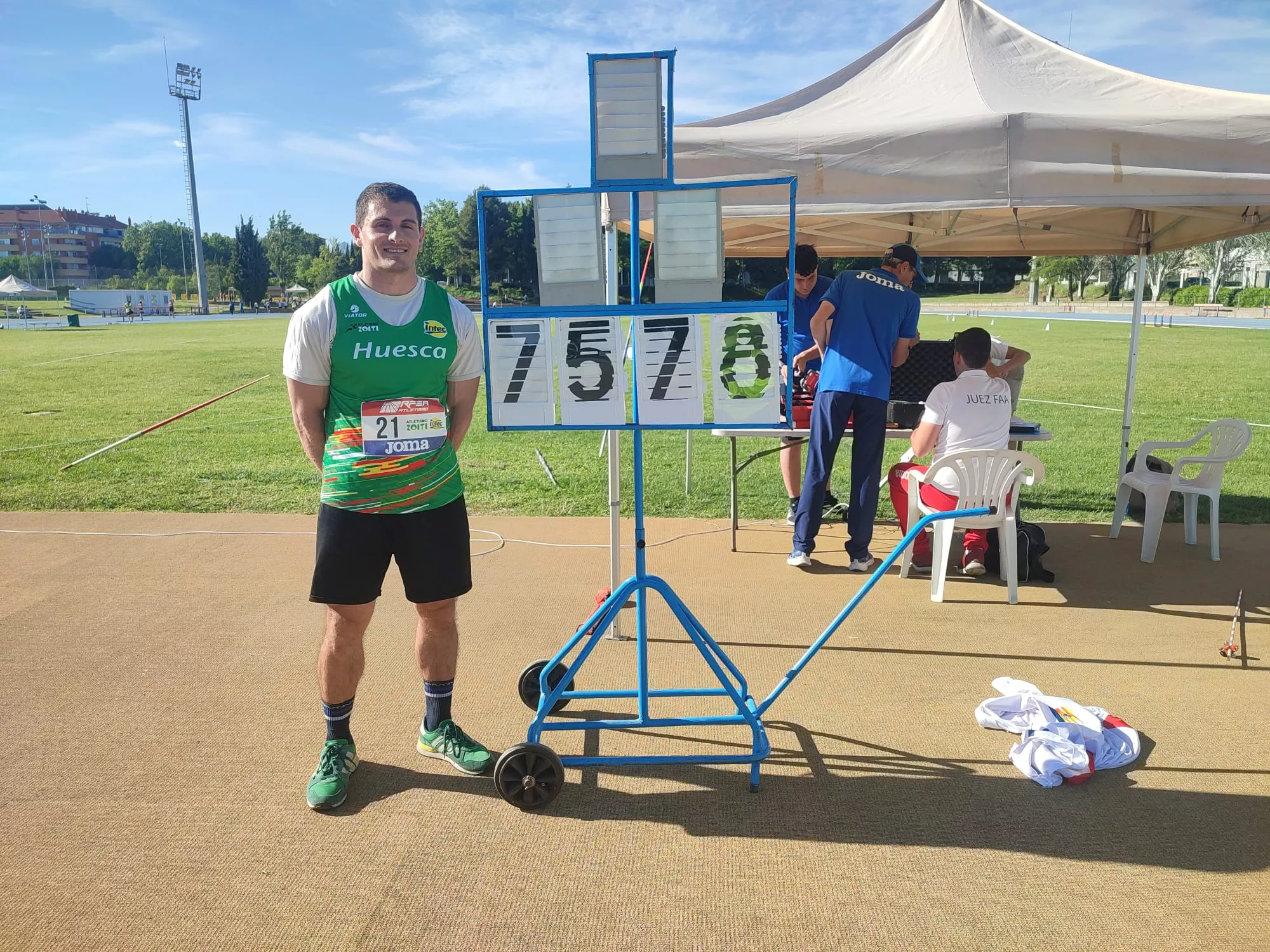 Liga de Clubes de División de Honor 2025. Jorge Franco, nuevo récord de Aragón absoluto de jabalina