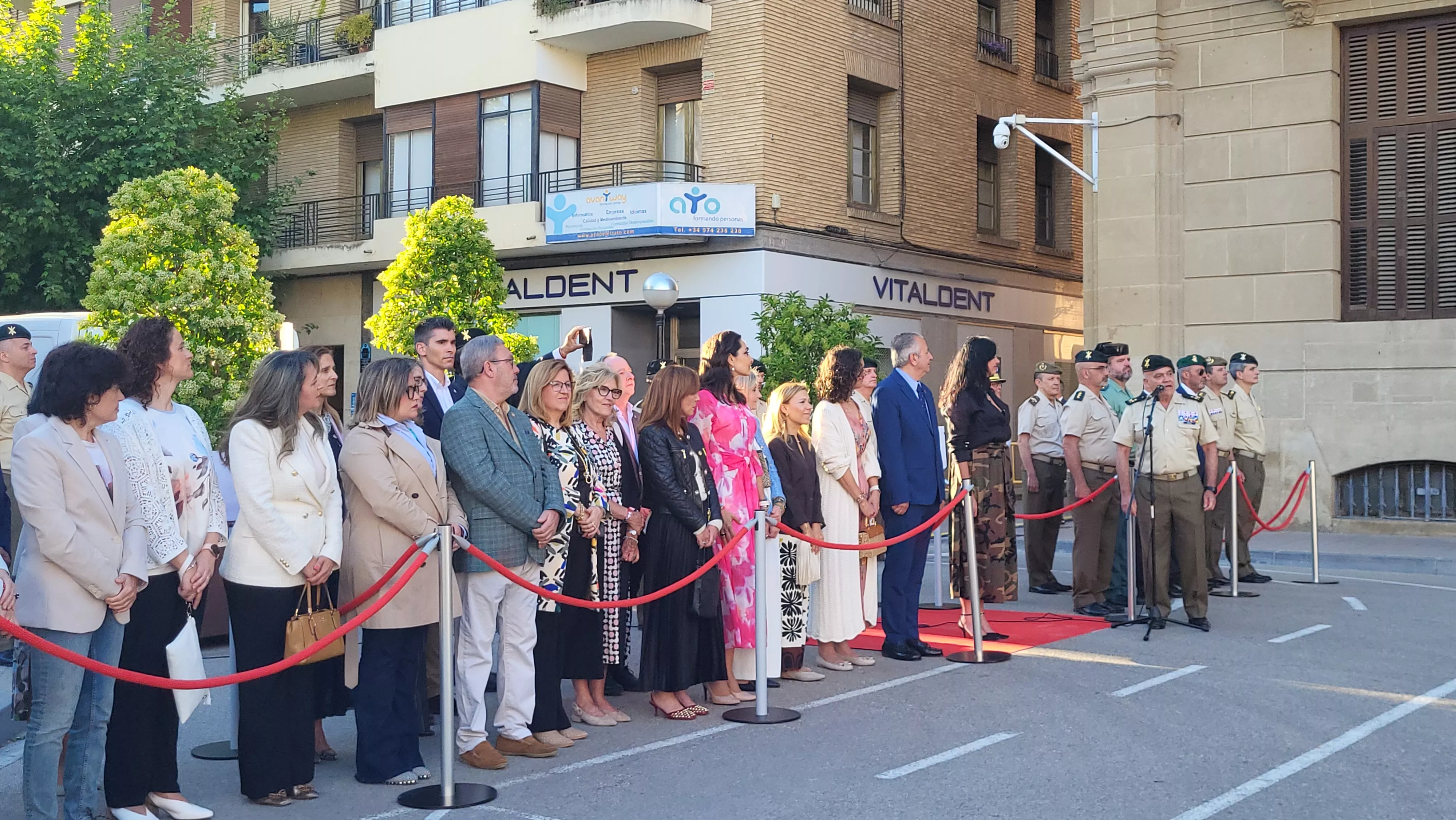Encuentro de Bandas Militares en Huesca. Foto Mercedes Manterola