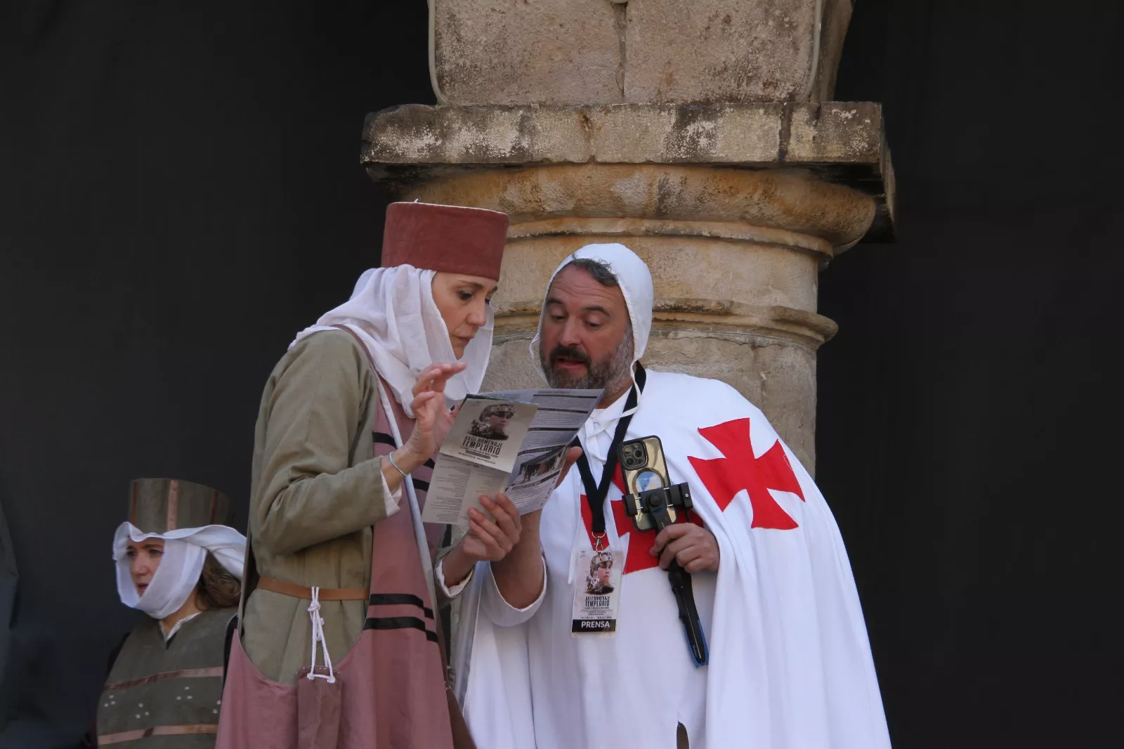 Homenaje templario a Guillem de Mont-rodón". Foto Carlos Neofato