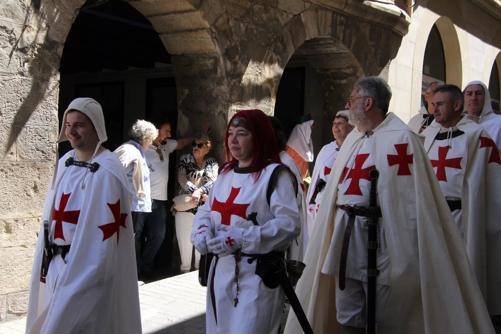 Homenaje templario a Guillem de Mont-rodón". Foto Carlos Neofato